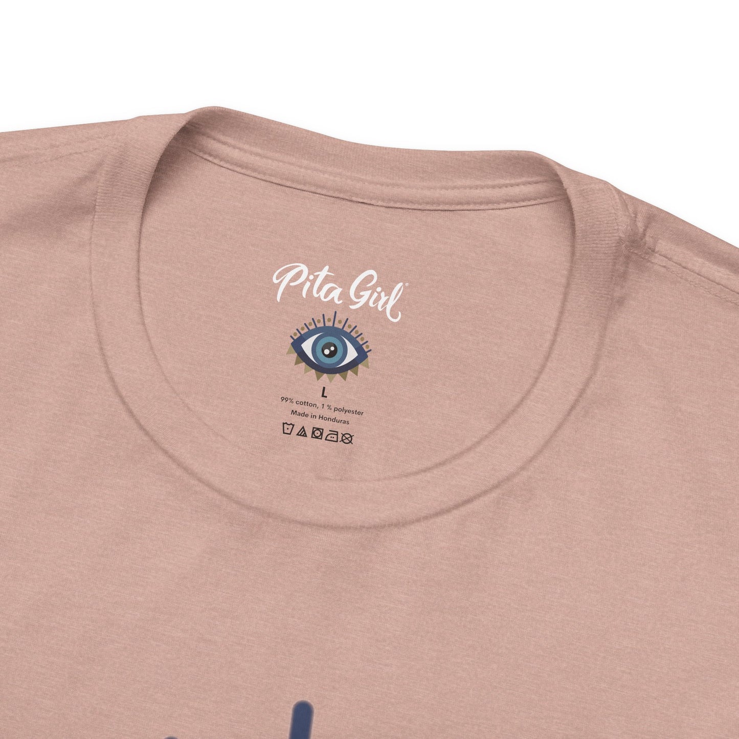 Pita Girl® Evil Eye Protection Unisex Jersey Tee - Casual Comfort for Food Lovers