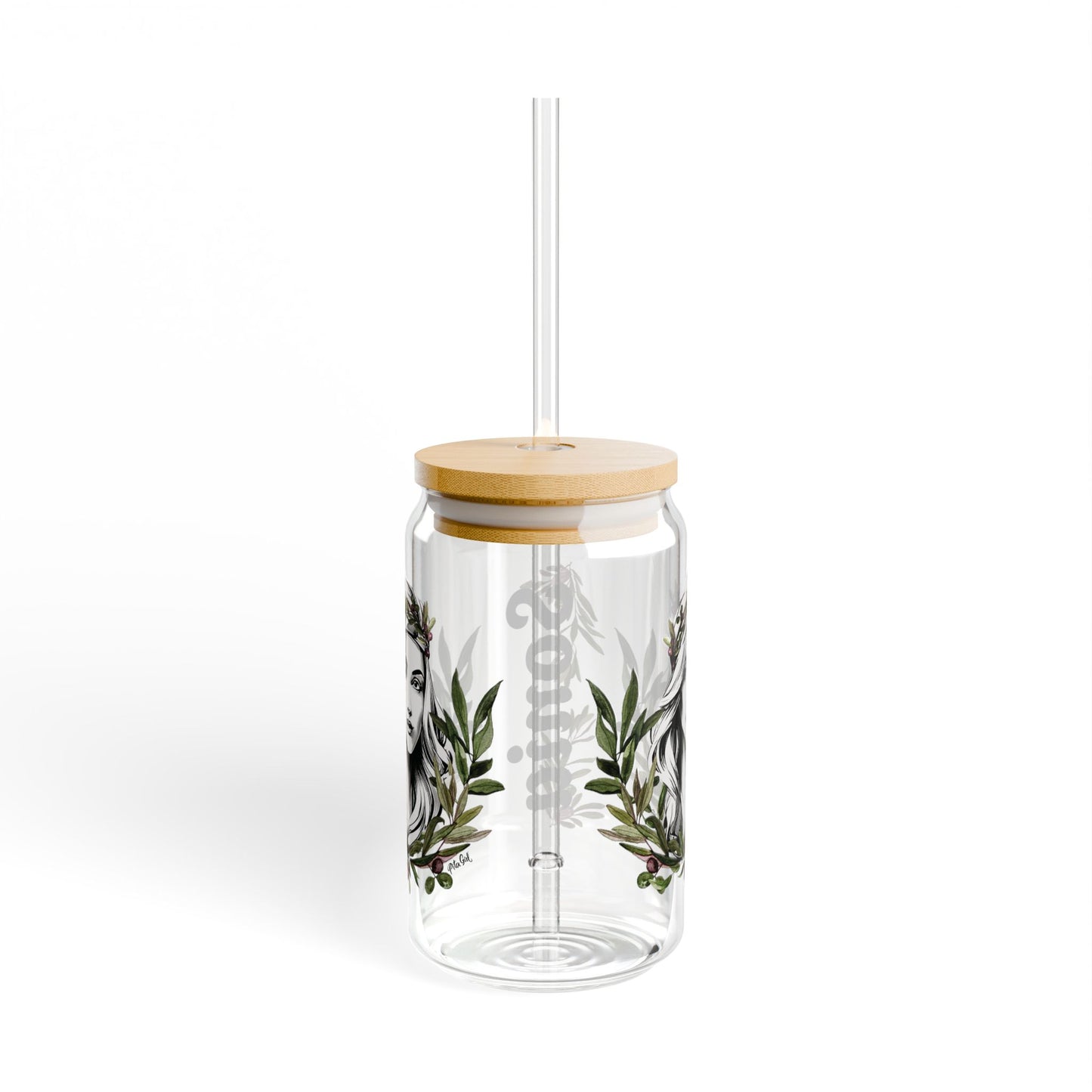 Stylish Personalized 16oz Sipper Glass - Perfect for Eco-Friendly Sips!