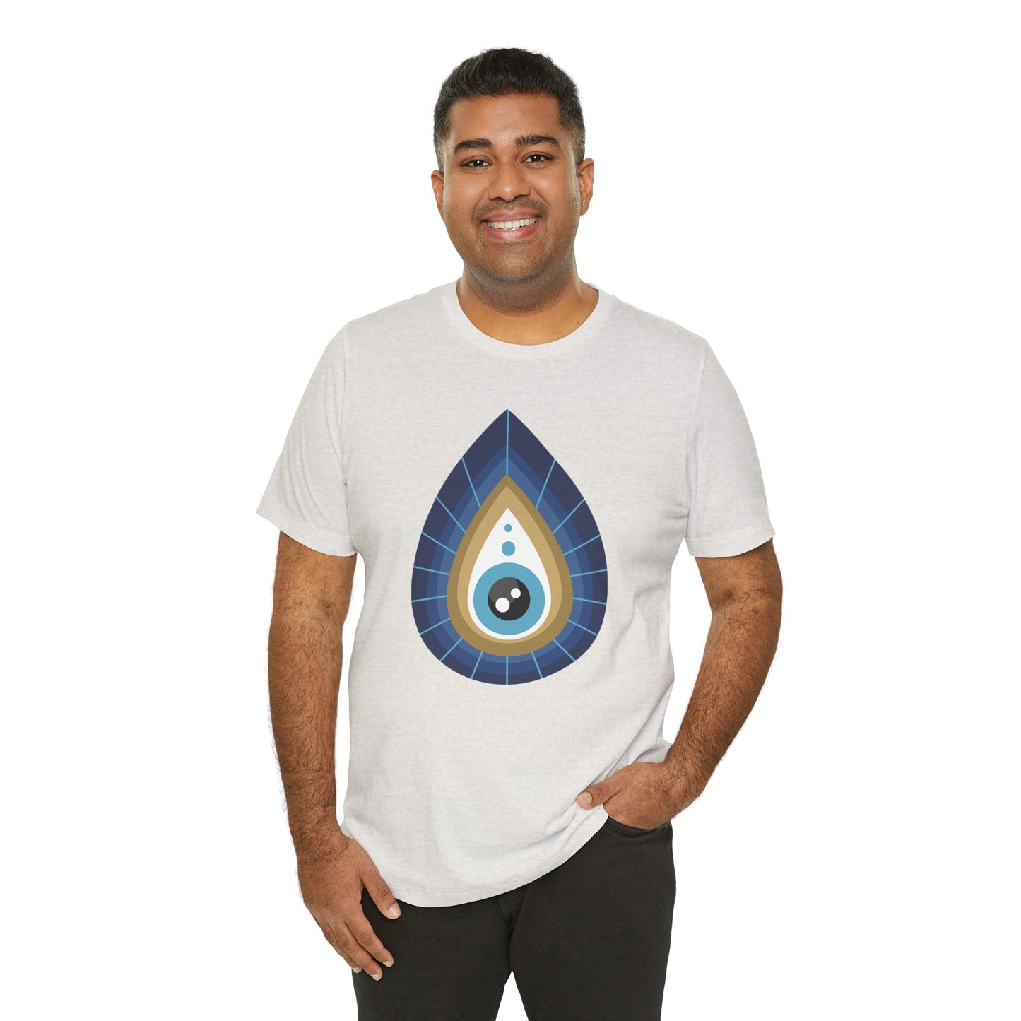 Pita Girl® Evil Eye Tee Protection Unisex Jersey Tee - Casual Comfort for Food Lovers