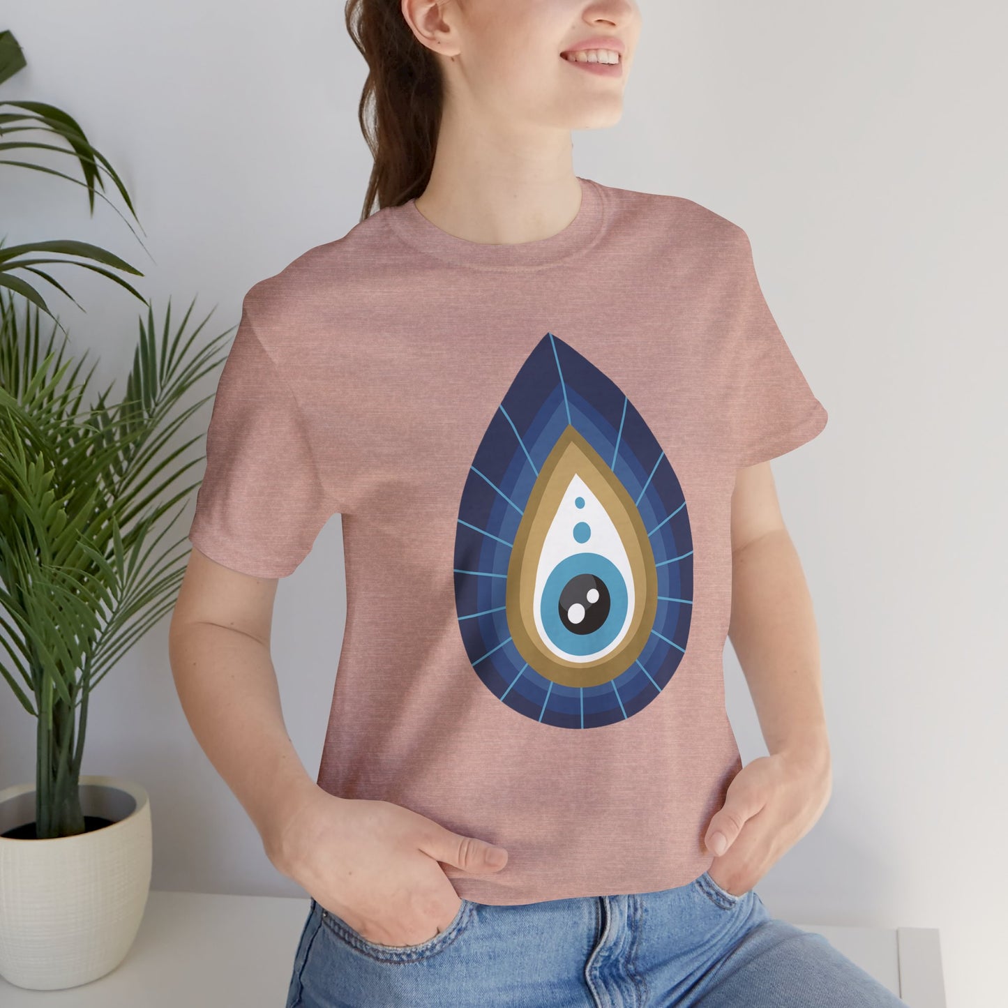 Pita Girl® Evil Eye Tee Protection Unisex Jersey Tee - Casual Comfort for Food Lovers