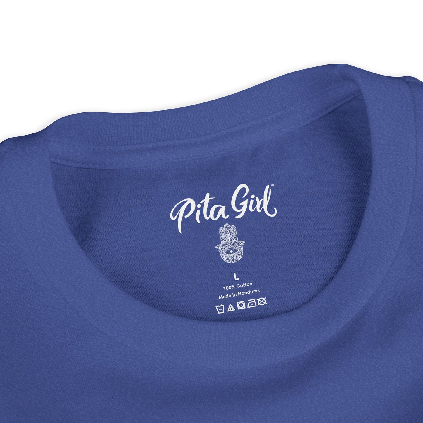 Youth Short Sleeve Tee with Hamsa Design - Boho Chic T-Shirt for Spiritual Kids