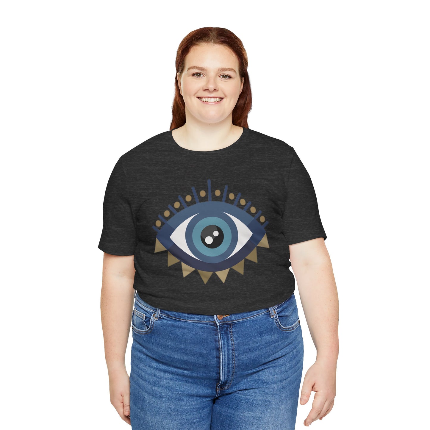 Pita Girl® Evil Eye Protection Unisex Jersey Tee - Casual Comfort for Food Lovers