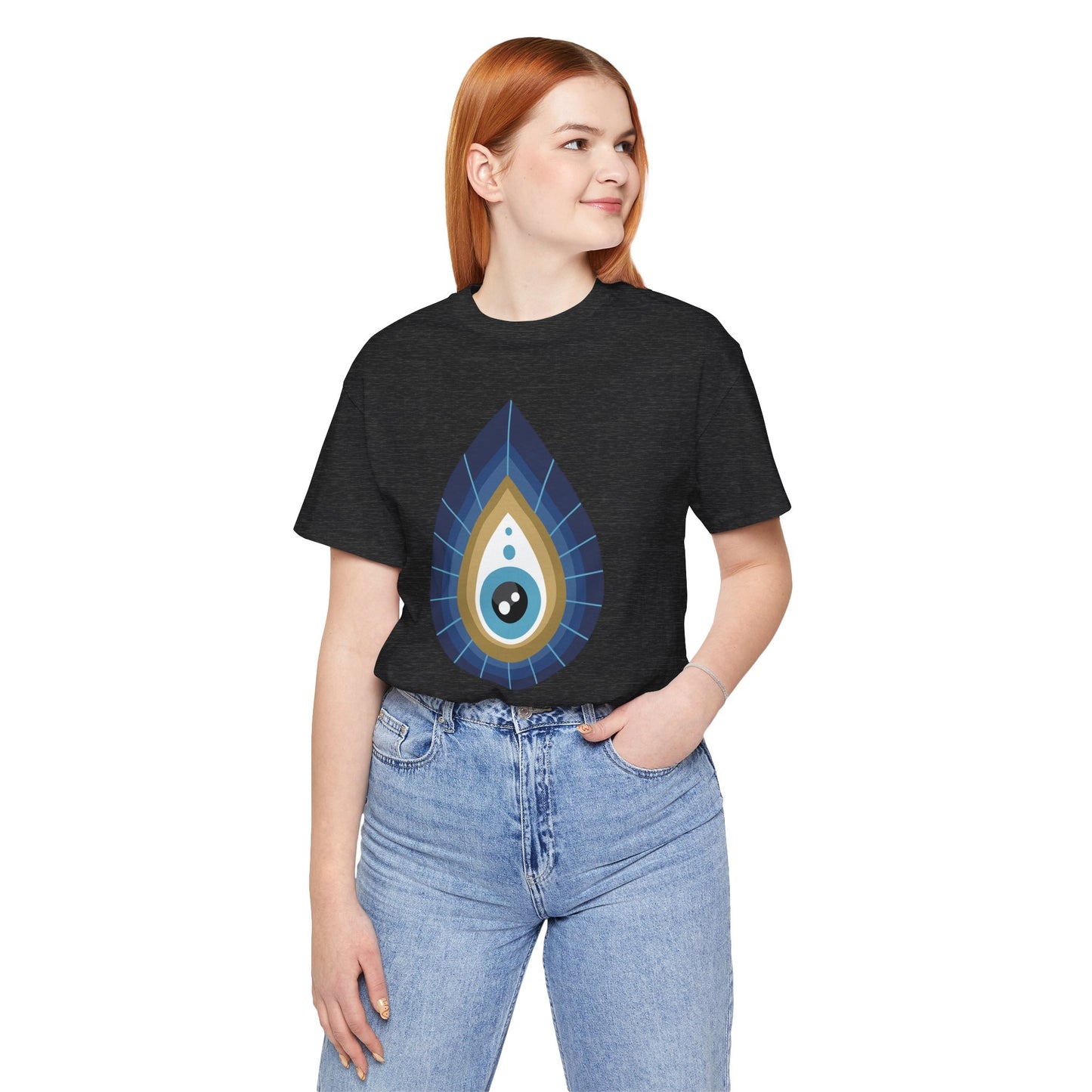 Pita Girl® Evil Eye Tee Protection Unisex Jersey Tee - Casual Comfort for Food Lovers