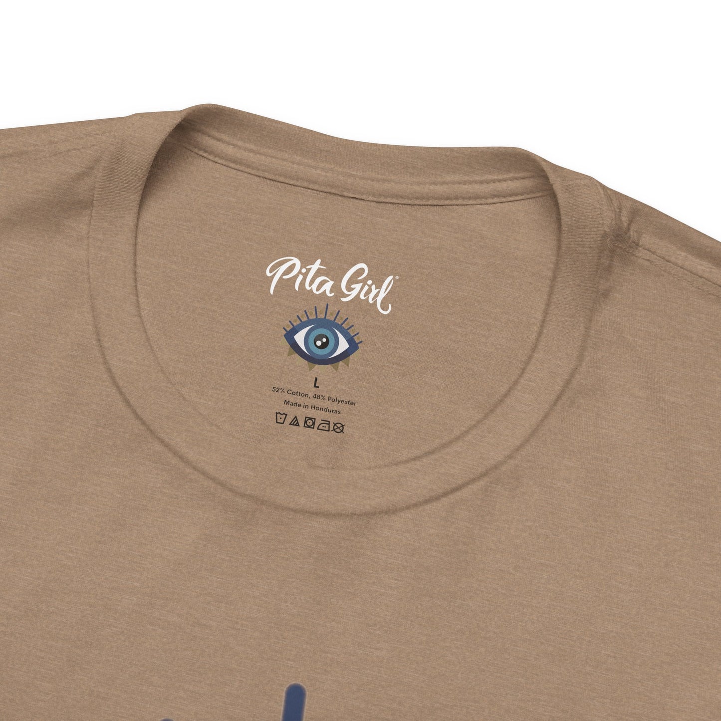 Pita Girl® Evil Eye Protection Unisex Jersey Tee - Casual Comfort for Food Lovers