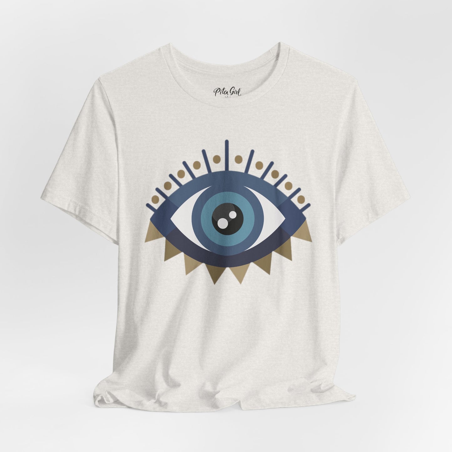 Pita Girl® Evil Eye Protection Unisex Jersey Tee - Casual Comfort for Food Lovers