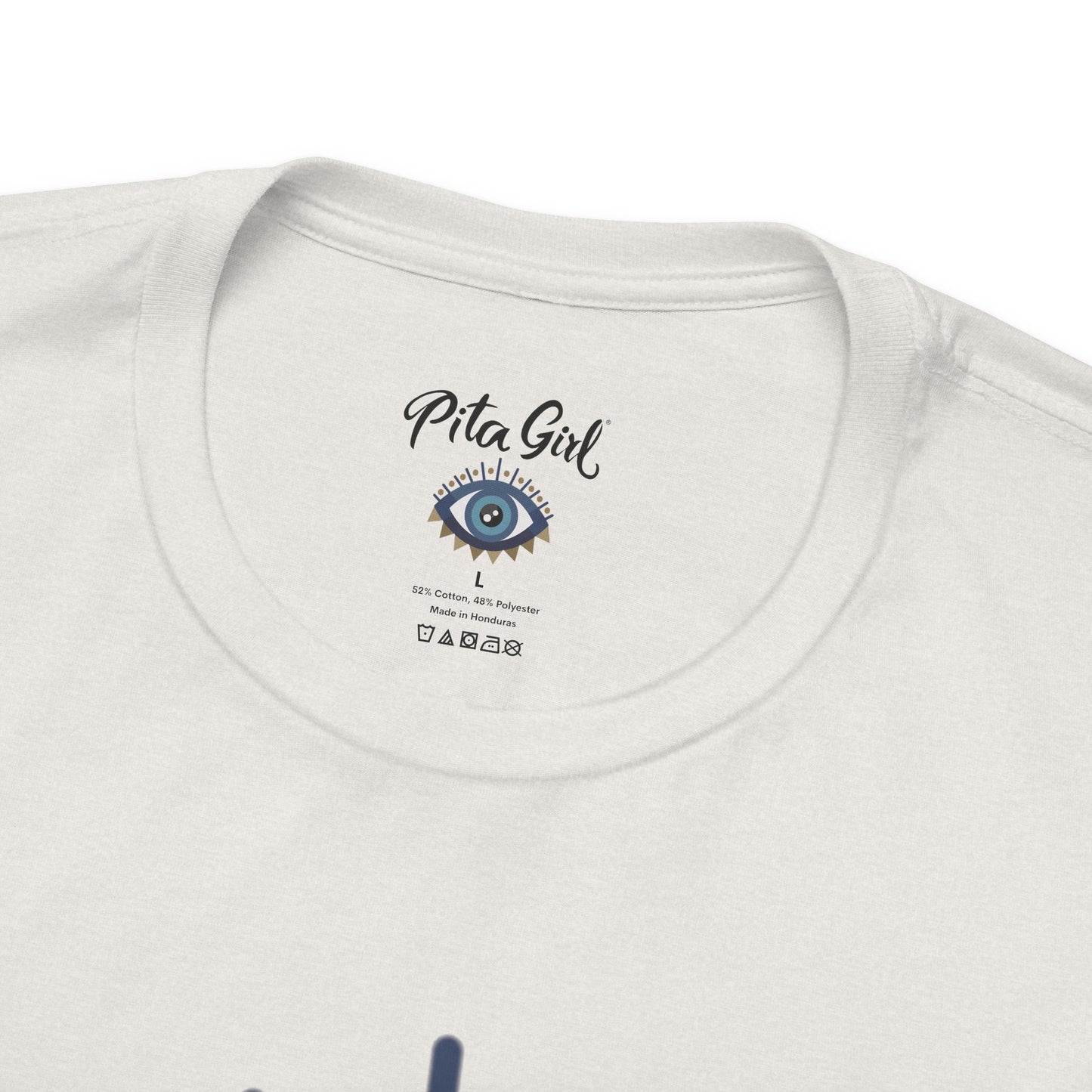 Pita Girl® Evil Eye Protection Unisex Jersey Tee - Casual Comfort for Food Lovers