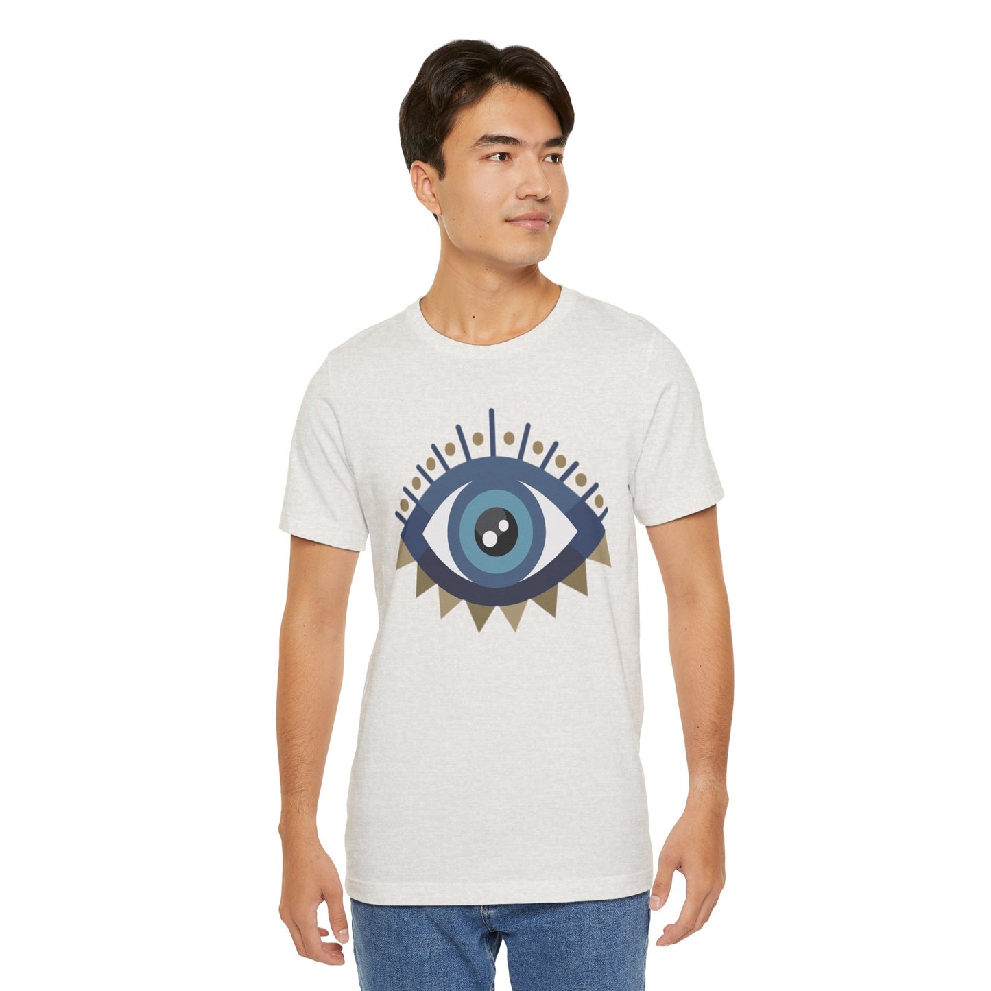 Pita Girl® Evil Eye Protection Unisex Jersey Tee - Casual Comfort for Food Lovers