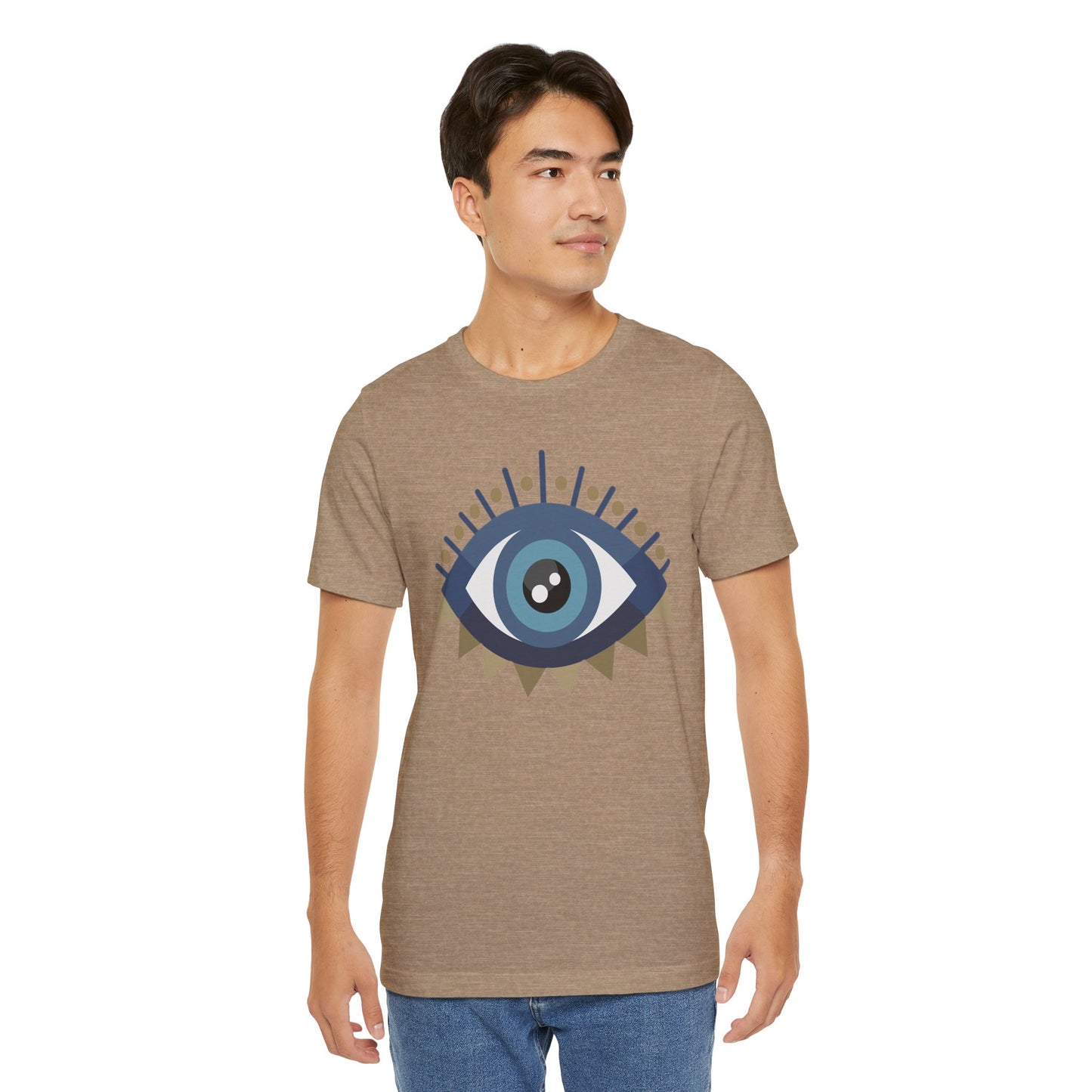 Pita Girl® Evil Eye Protection Unisex Jersey Tee - Casual Comfort for Food Lovers