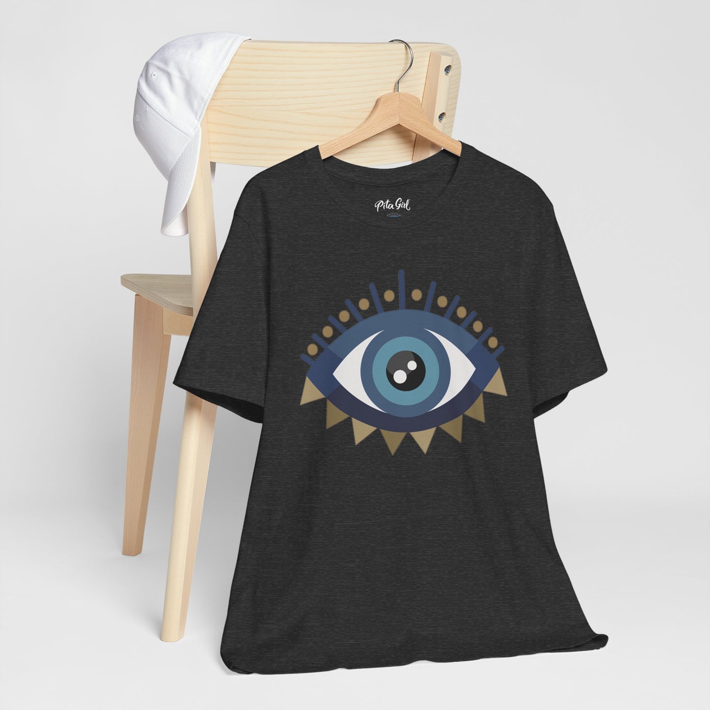 Pita Girl® Evil Eye Protection Unisex Jersey Tee - Casual Comfort for Food Lovers