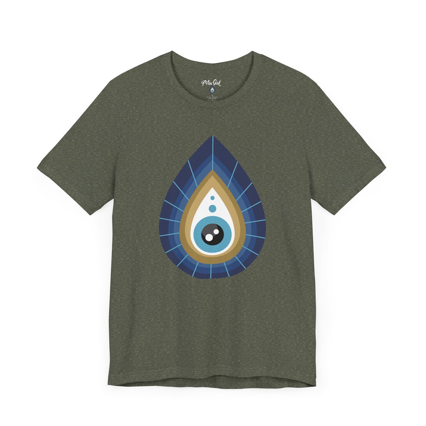 Pita Girl® Evil Eye Tee Protection Unisex Jersey Tee - Casual Comfort for Food Lovers