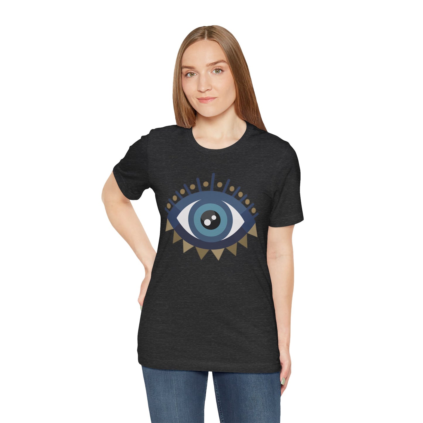 Pita Girl® Evil Eye Protection Unisex Jersey Tee - Casual Comfort for Food Lovers