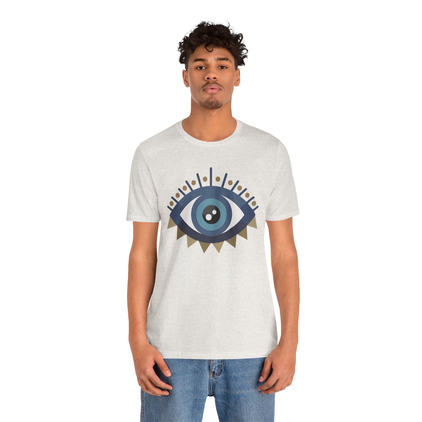 Pita Girl® Evil Eye Protection Unisex Jersey Tee - Casual Comfort for Food Lovers