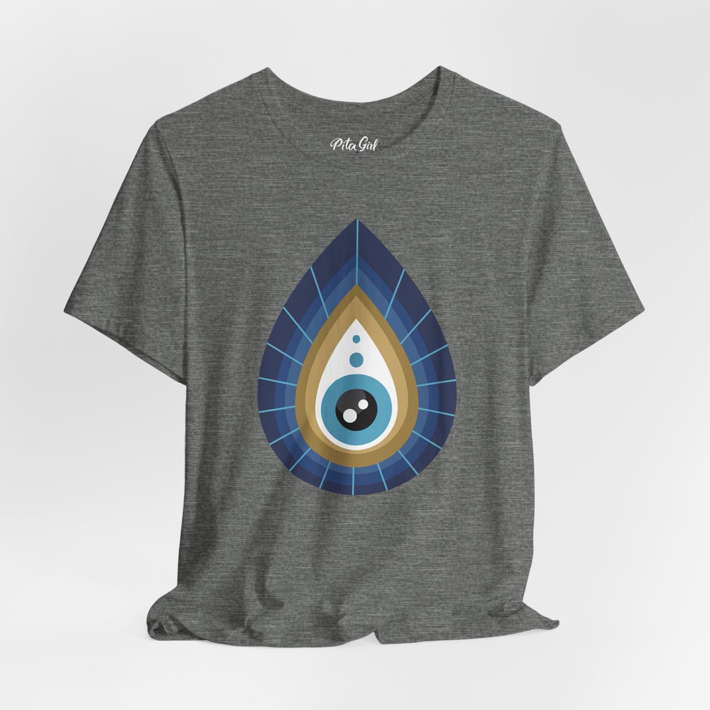 Pita Girl® Evil Eye Tee Protection Unisex Jersey Tee - Casual Comfort for Food Lovers