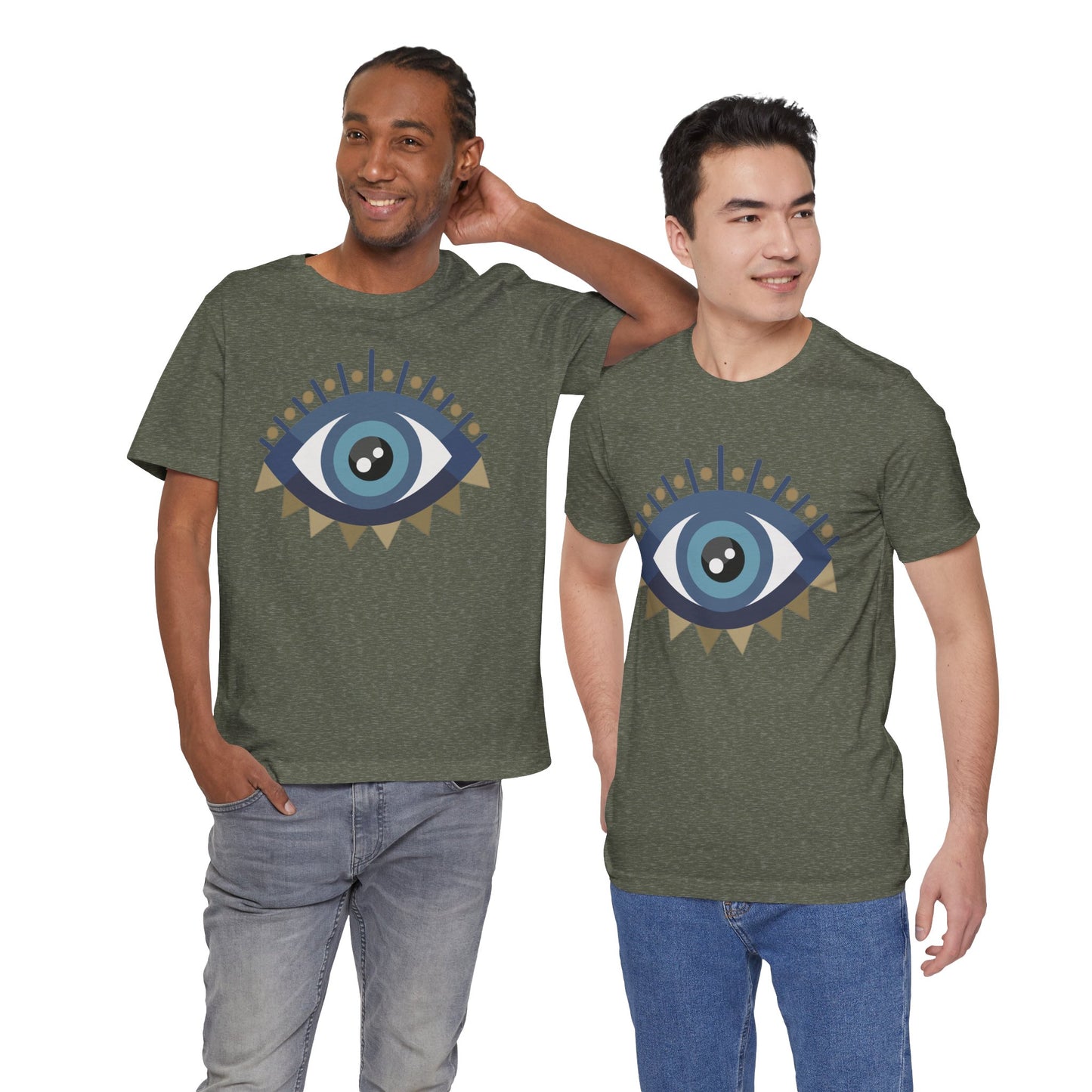 Pita Girl® Evil Eye Protection Unisex Jersey Tee - Casual Comfort for Food Lovers