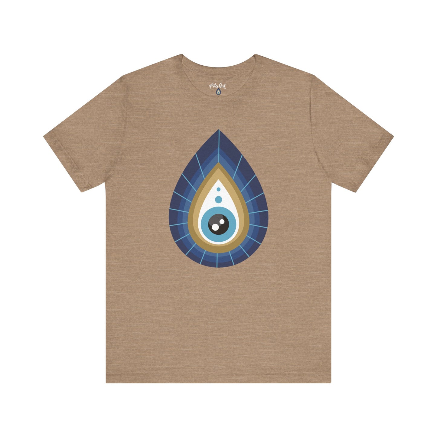 Pita Girl® Evil Eye Tee Protection Unisex Jersey Tee - Casual Comfort for Food Lovers