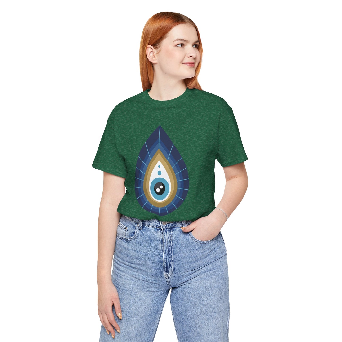 Pita Girl® Evil Eye Tee Protection Unisex Jersey Tee - Casual Comfort for Food Lovers