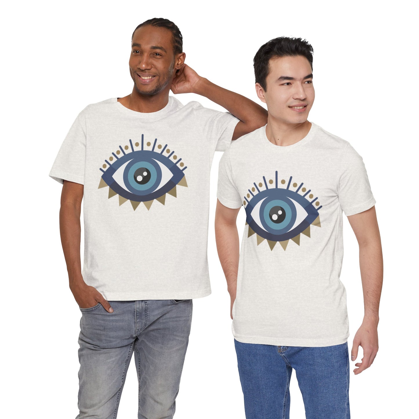 Pita Girl® Evil Eye Protection Unisex Jersey Tee - Casual Comfort for Food Lovers