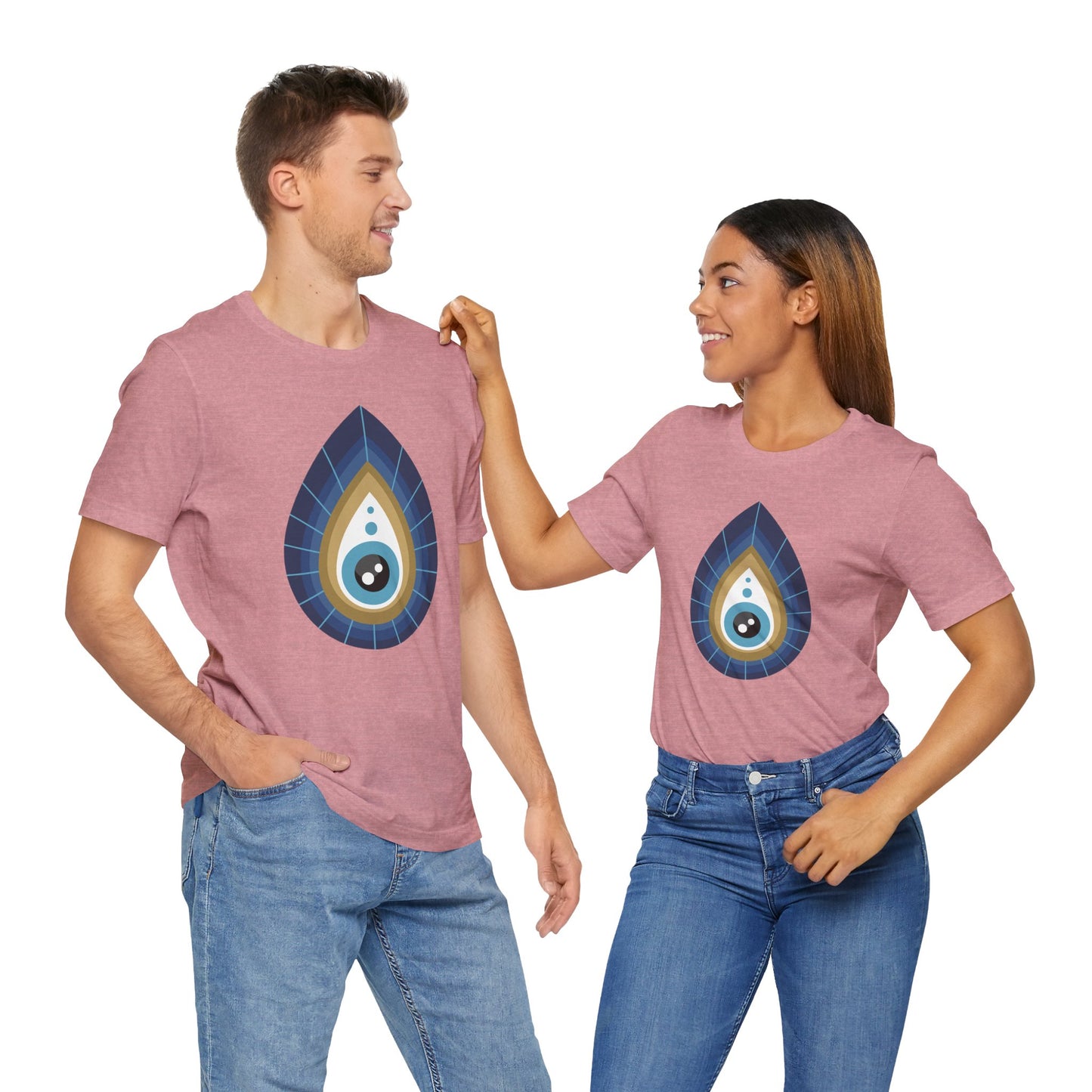 Pita Girl® Evil Eye Tee Protection Unisex Jersey Tee - Casual Comfort for Food Lovers