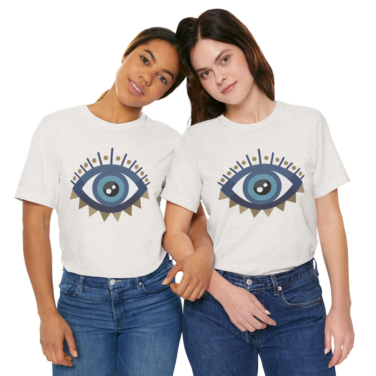 Pita Girl® Evil Eye Protection Unisex Jersey Tee - Casual Comfort for Food Lovers