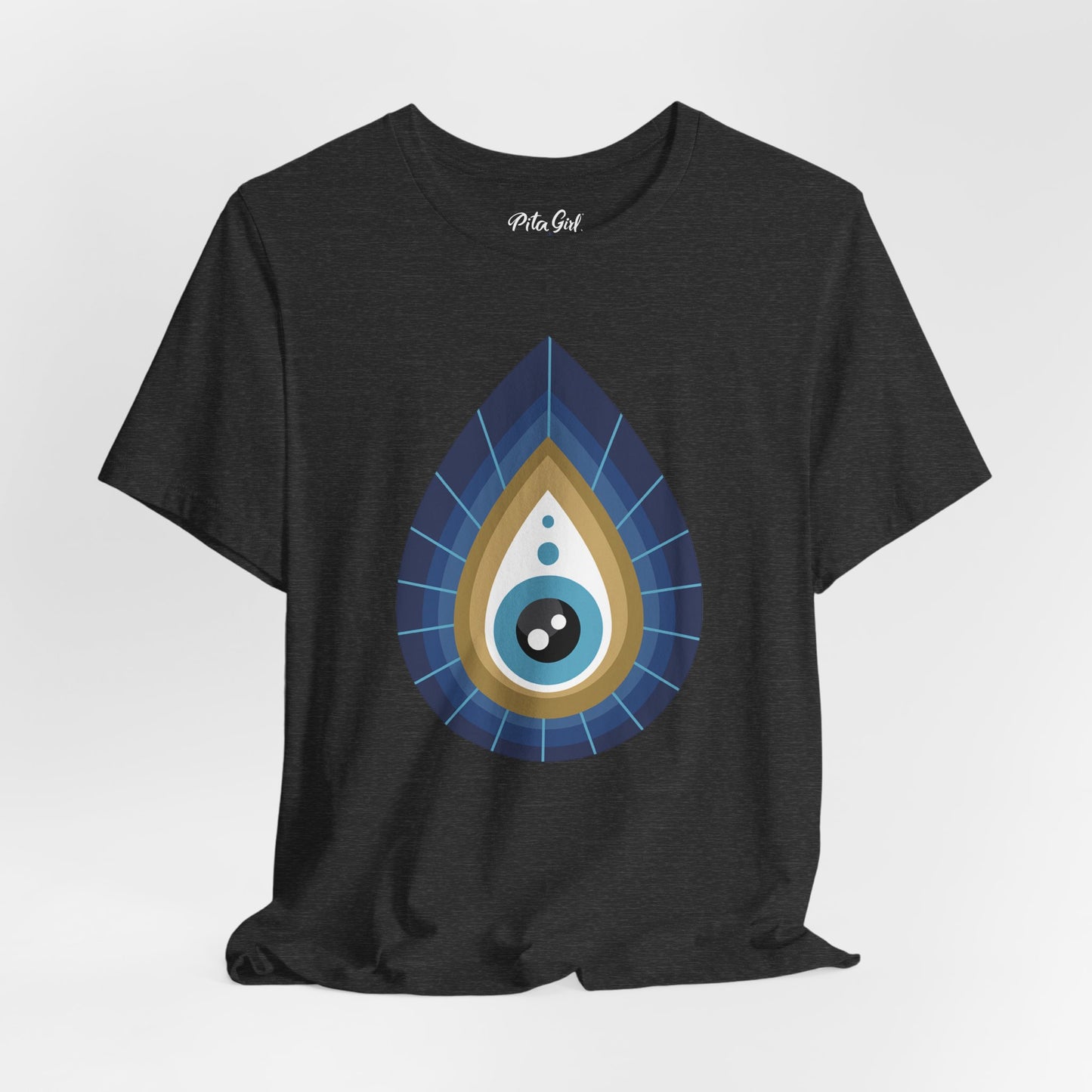 Pita Girl® Evil Eye Tee Protection Unisex Jersey Tee - Casual Comfort for Food Lovers