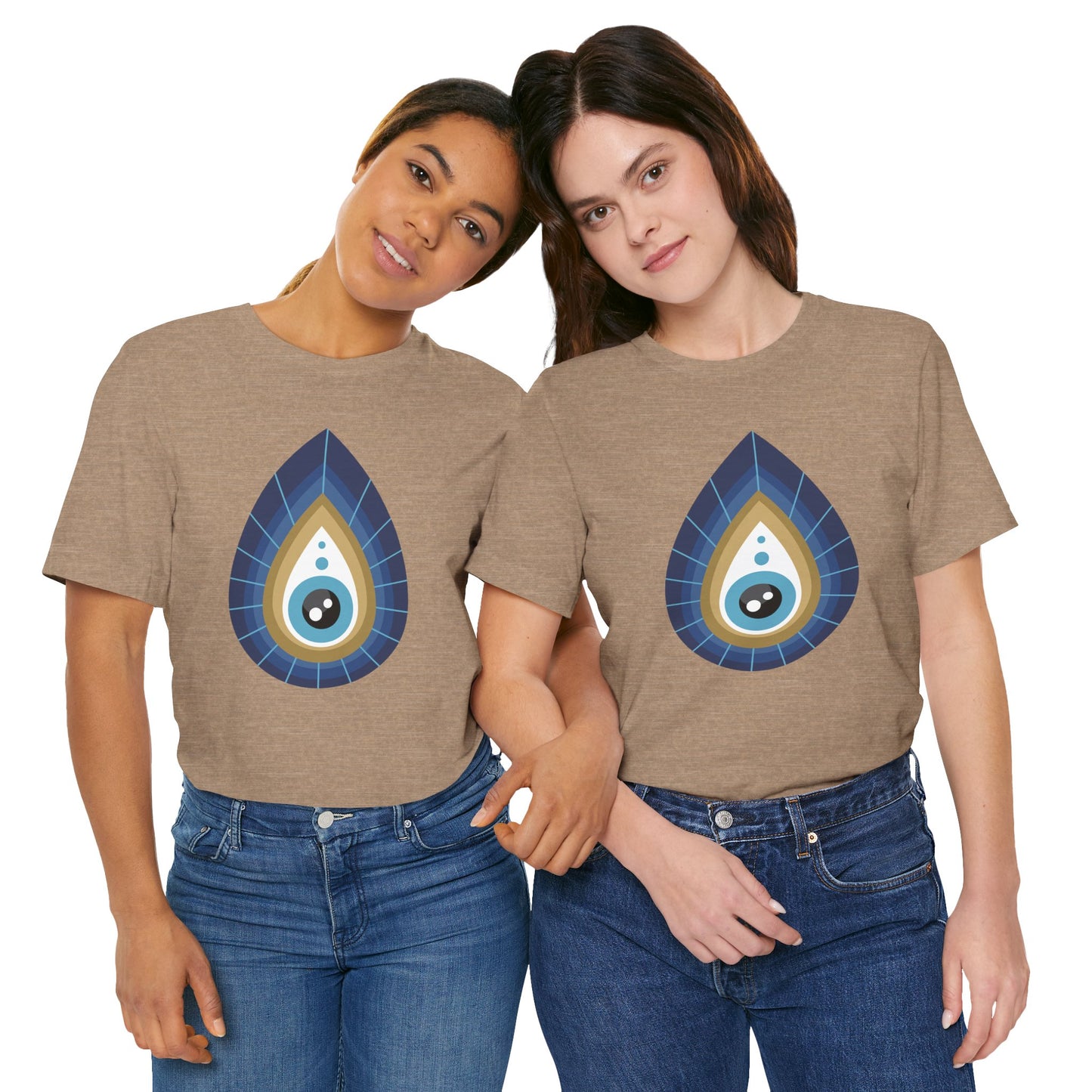 Pita Girl® Evil Eye Tee Protection Unisex Jersey Tee - Casual Comfort for Food Lovers