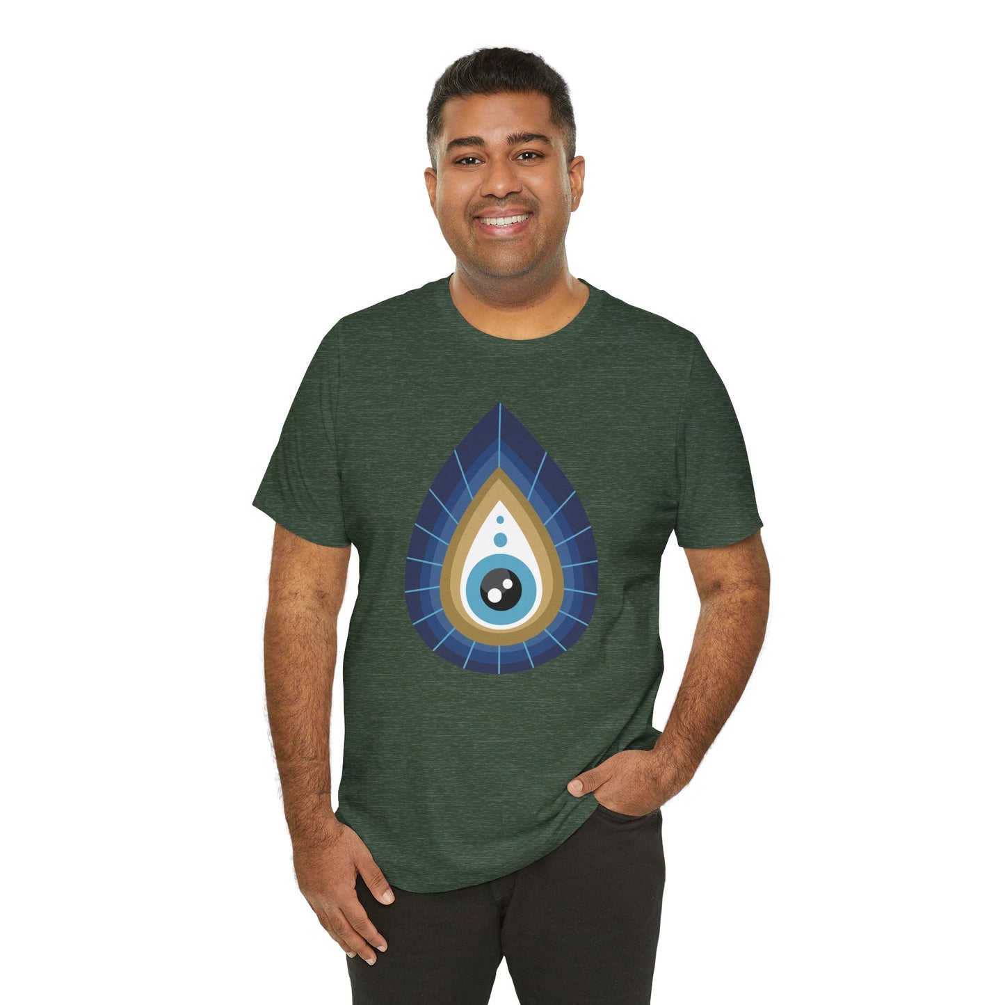 Pita Girl® Evil Eye Tee Protection Unisex Jersey Tee - Casual Comfort for Food Lovers