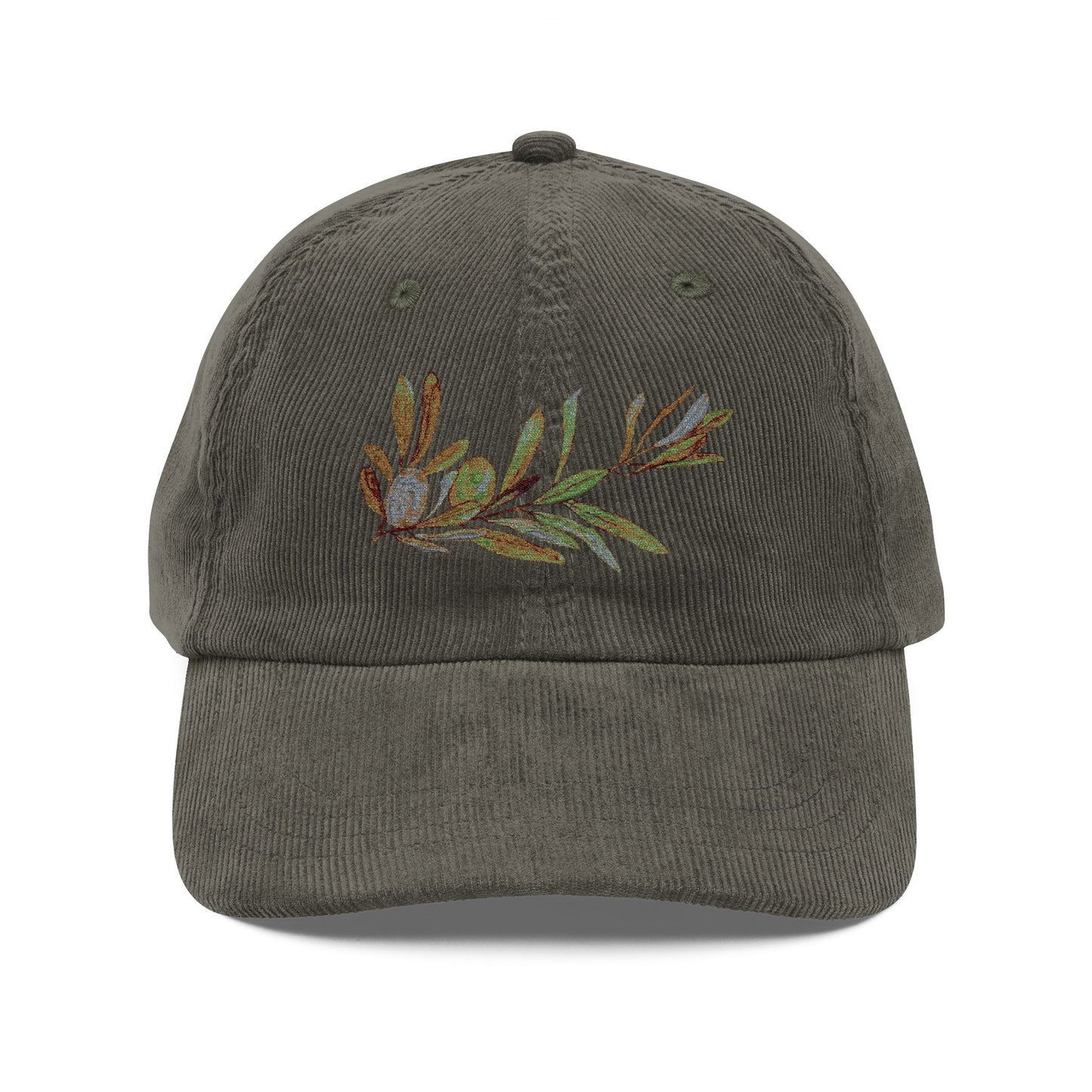 Vintage Olive Branch Design - Embroidered - Stylish & Comfortable Hat for Nature Lovers