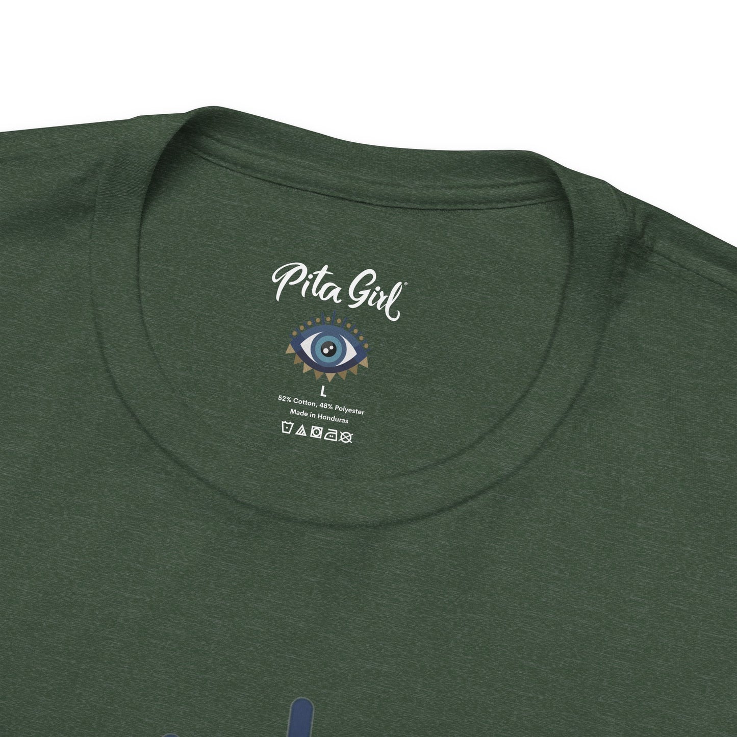 Pita Girl® Evil Eye Protection Unisex Jersey Tee - Casual Comfort for Food Lovers