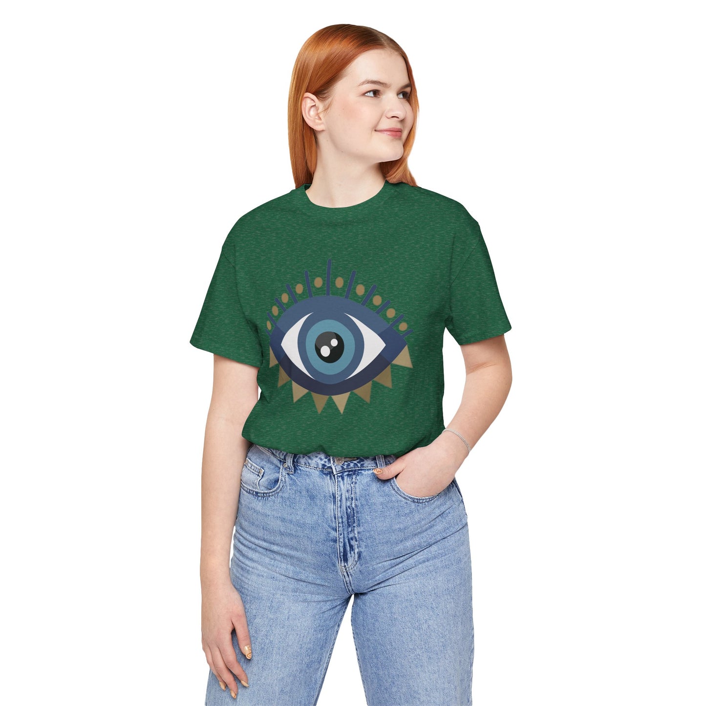 Pita Girl® Evil Eye Protection Unisex Jersey Tee - Casual Comfort for Food Lovers