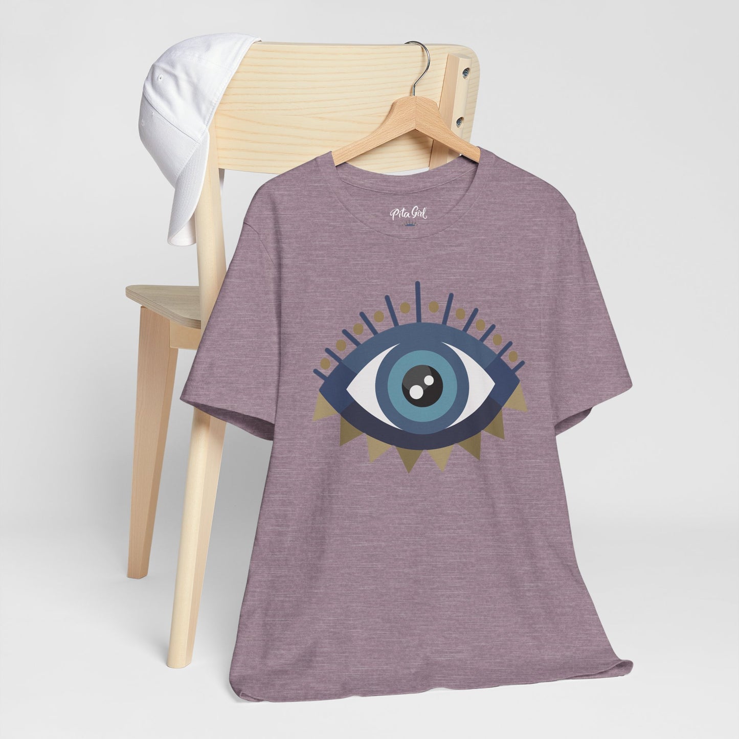 Pita Girl® Evil Eye Protection Unisex Jersey Tee - Casual Comfort for Food Lovers