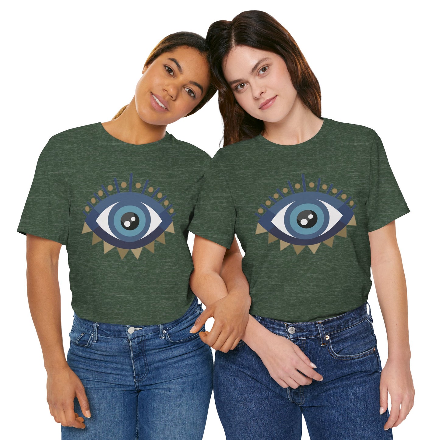Pita Girl® Evil Eye Protection Unisex Jersey Tee - Casual Comfort for Food Lovers