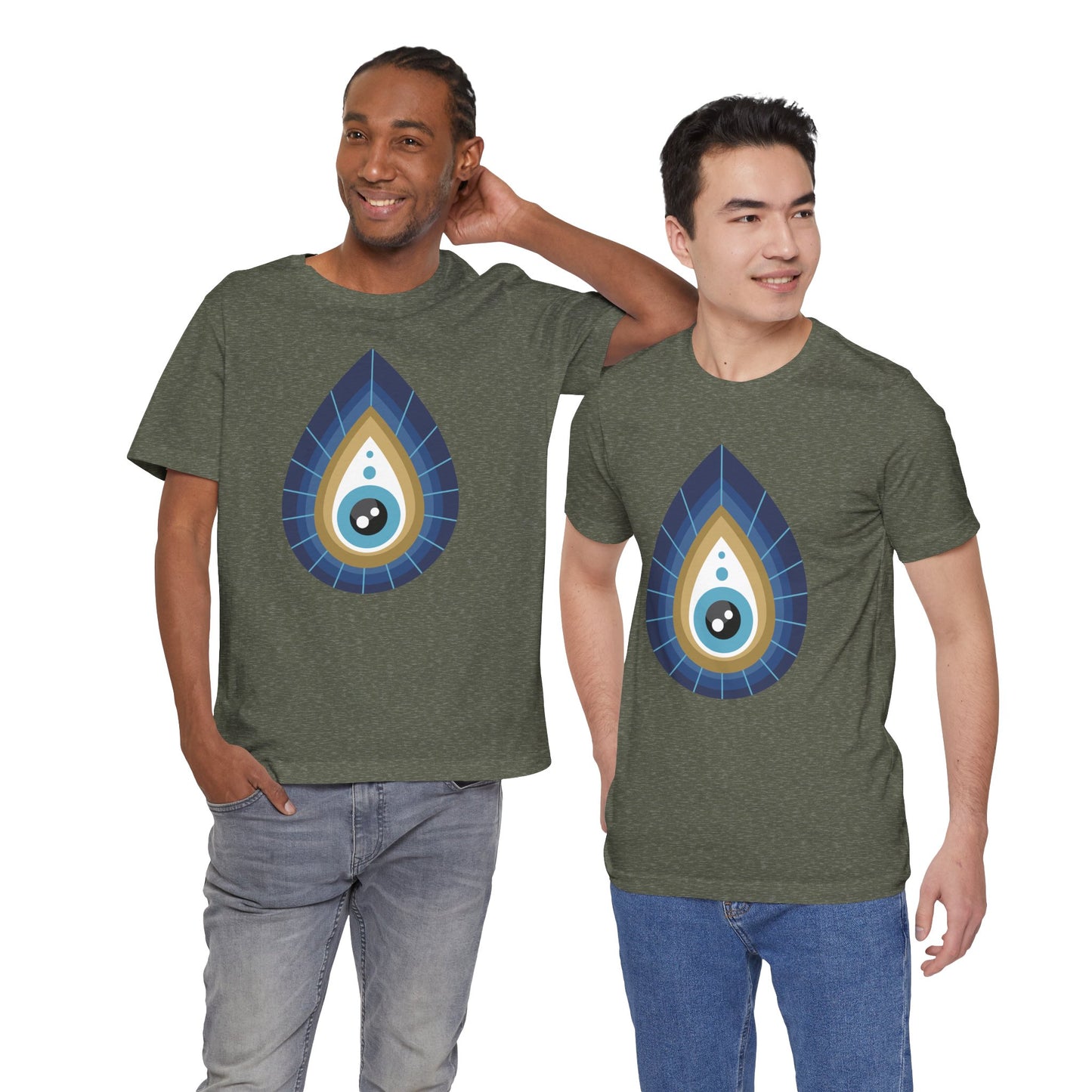Pita Girl® Evil Eye Tee Protection Unisex Jersey Tee - Casual Comfort for Food Lovers