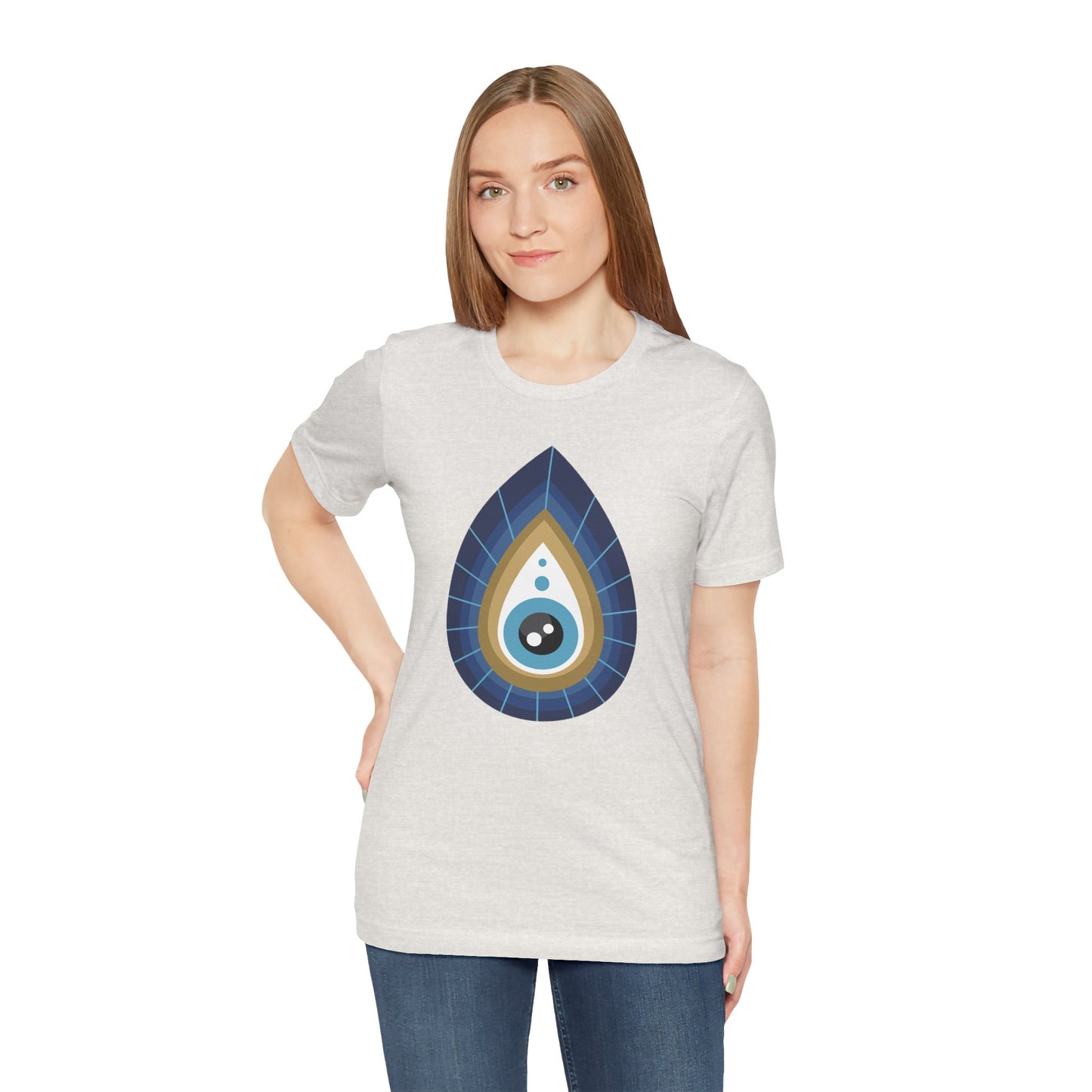 Pita Girl® Evil Eye Tee Protection Unisex Jersey Tee - Casual Comfort for Food Lovers