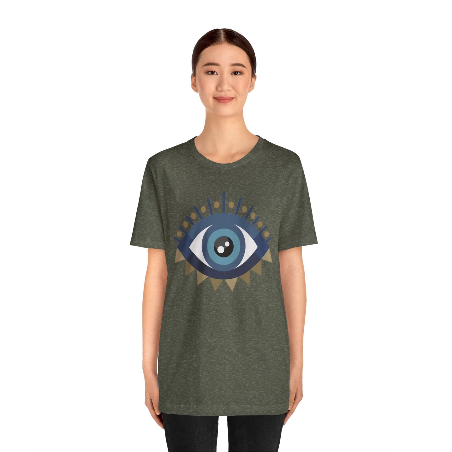 Pita Girl® Evil Eye Protection Unisex Jersey Tee - Casual Comfort for Food Lovers