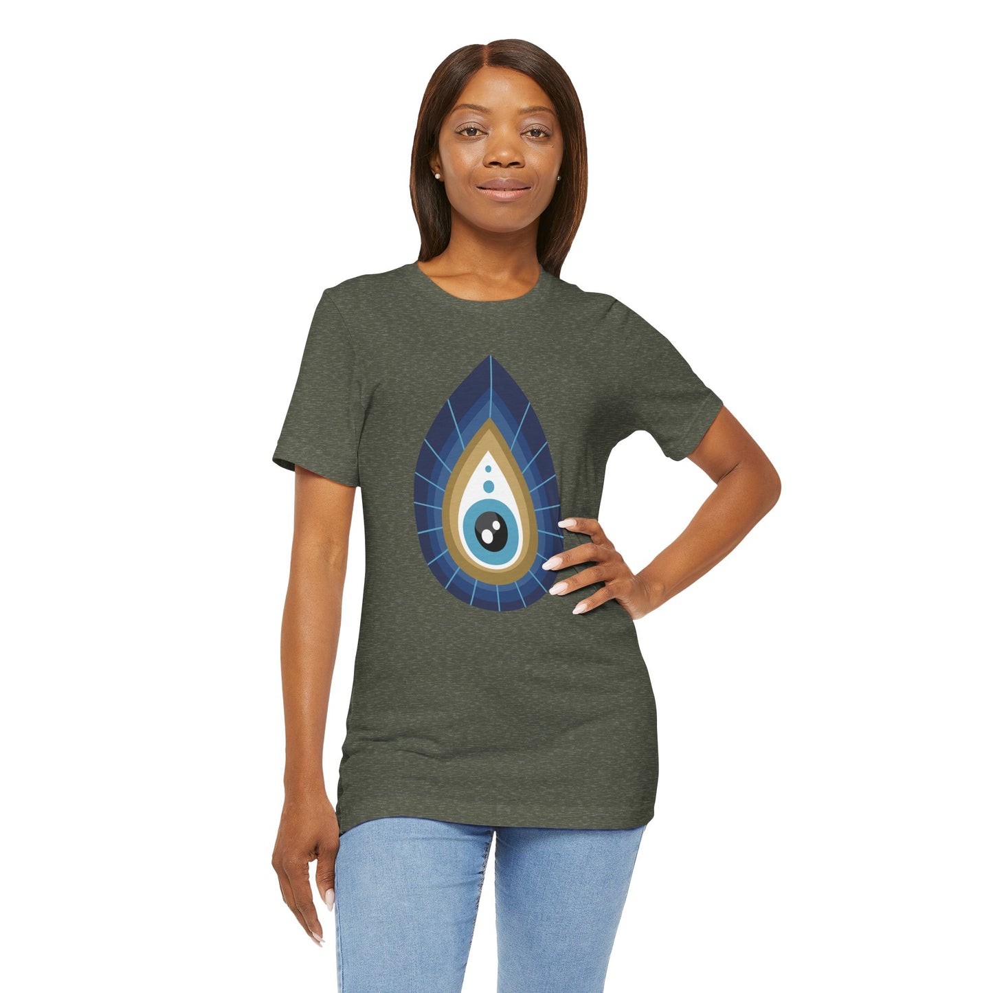 Pita Girl® Evil Eye Tee Protection Unisex Jersey Tee - Casual Comfort for Food Lovers