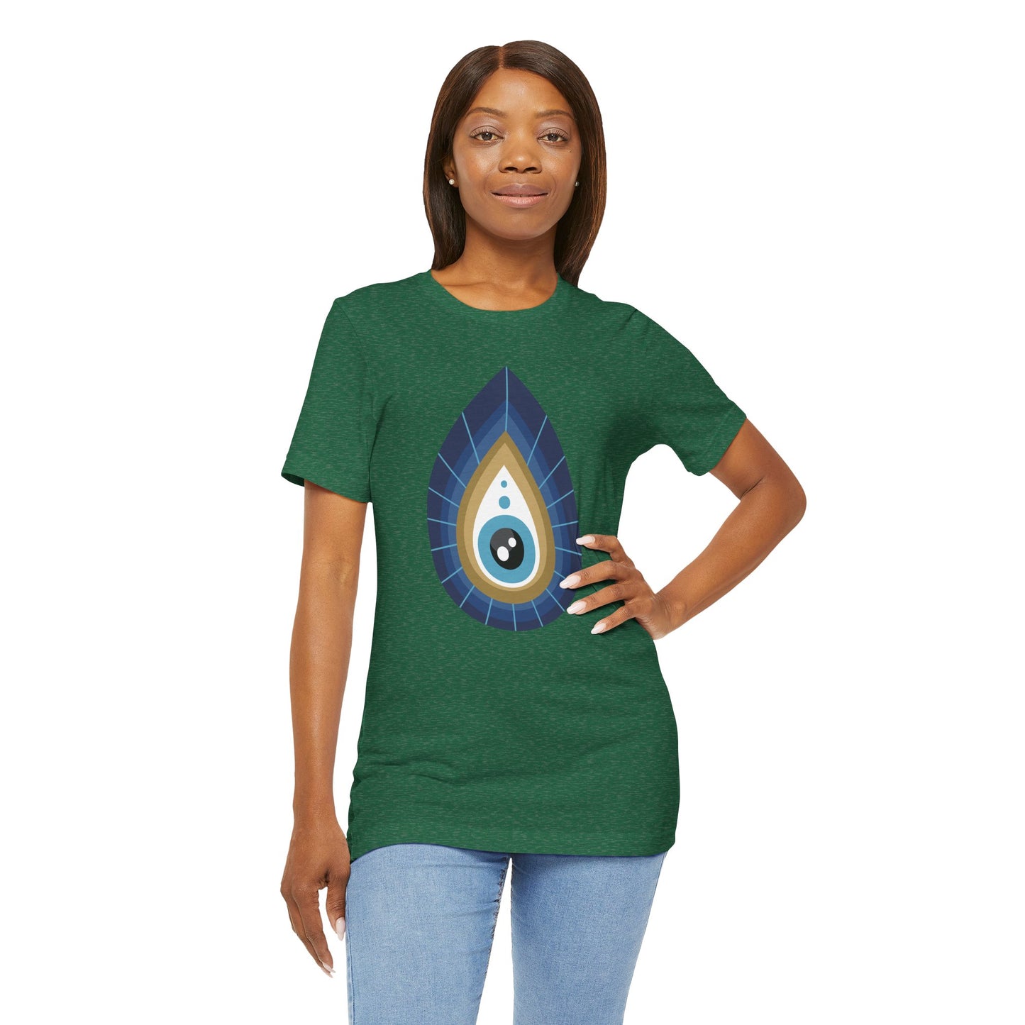 Pita Girl® Evil Eye Tee Protection Unisex Jersey Tee - Casual Comfort for Food Lovers