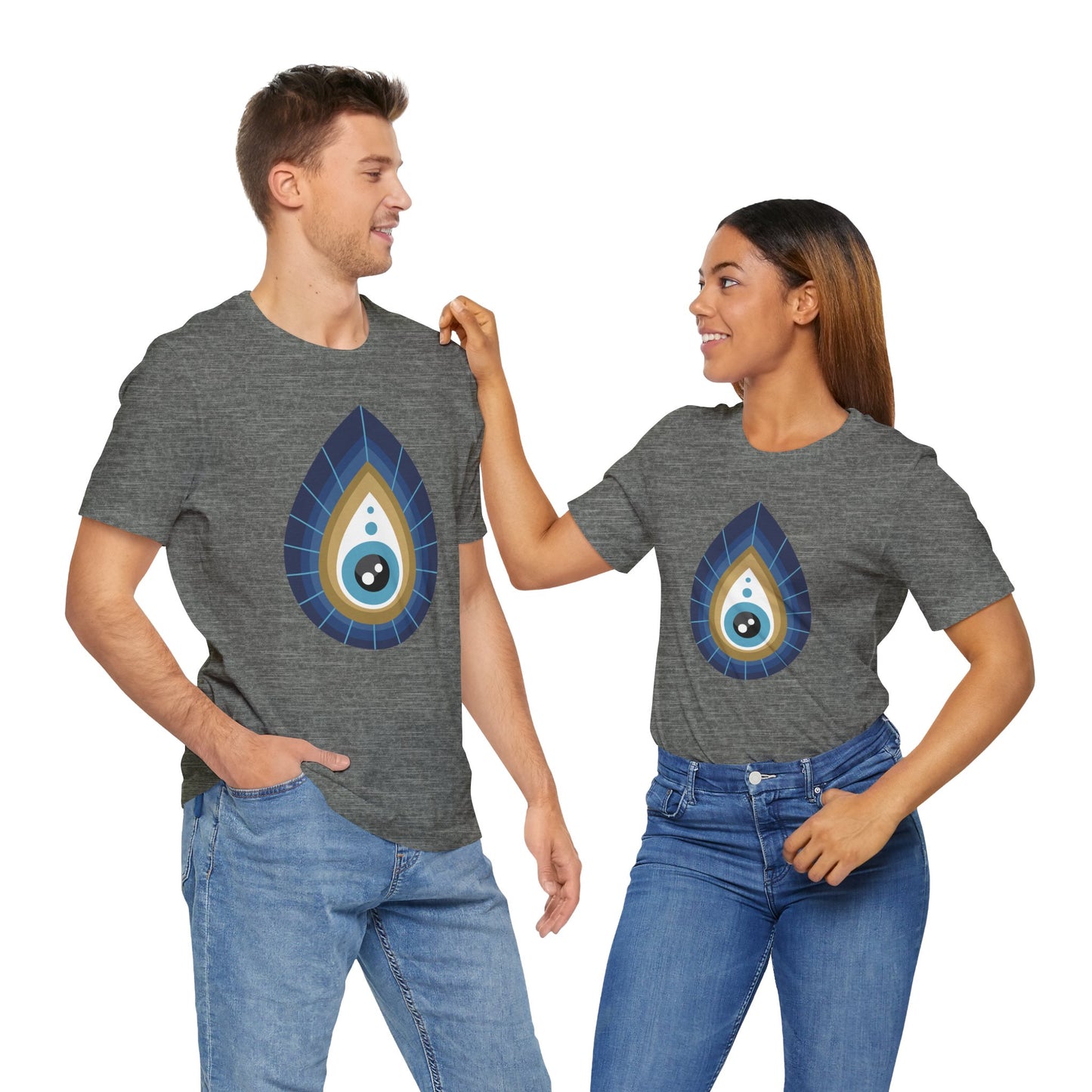 Pita Girl® Evil Eye Tee Protection Unisex Jersey Tee - Casual Comfort for Food Lovers