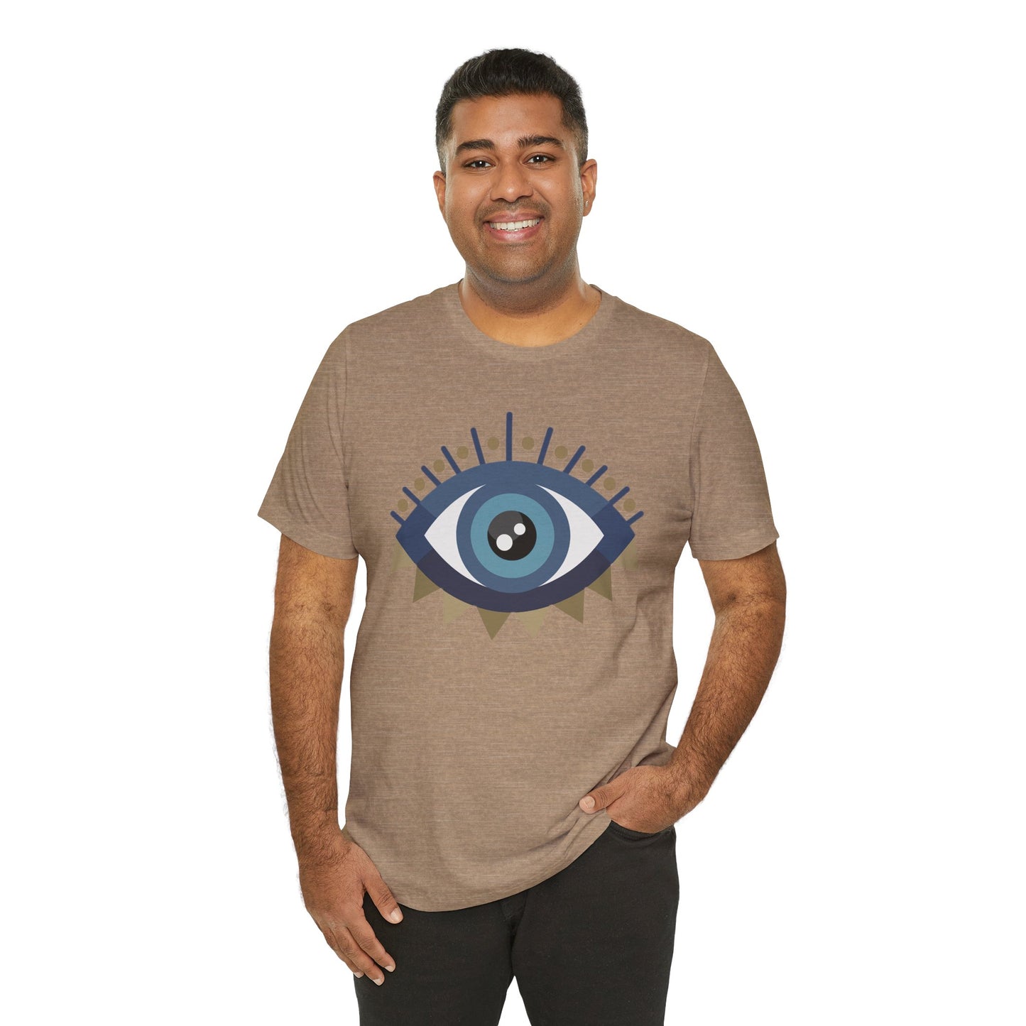Pita Girl® Evil Eye Protection Unisex Jersey Tee - Casual Comfort for Food Lovers