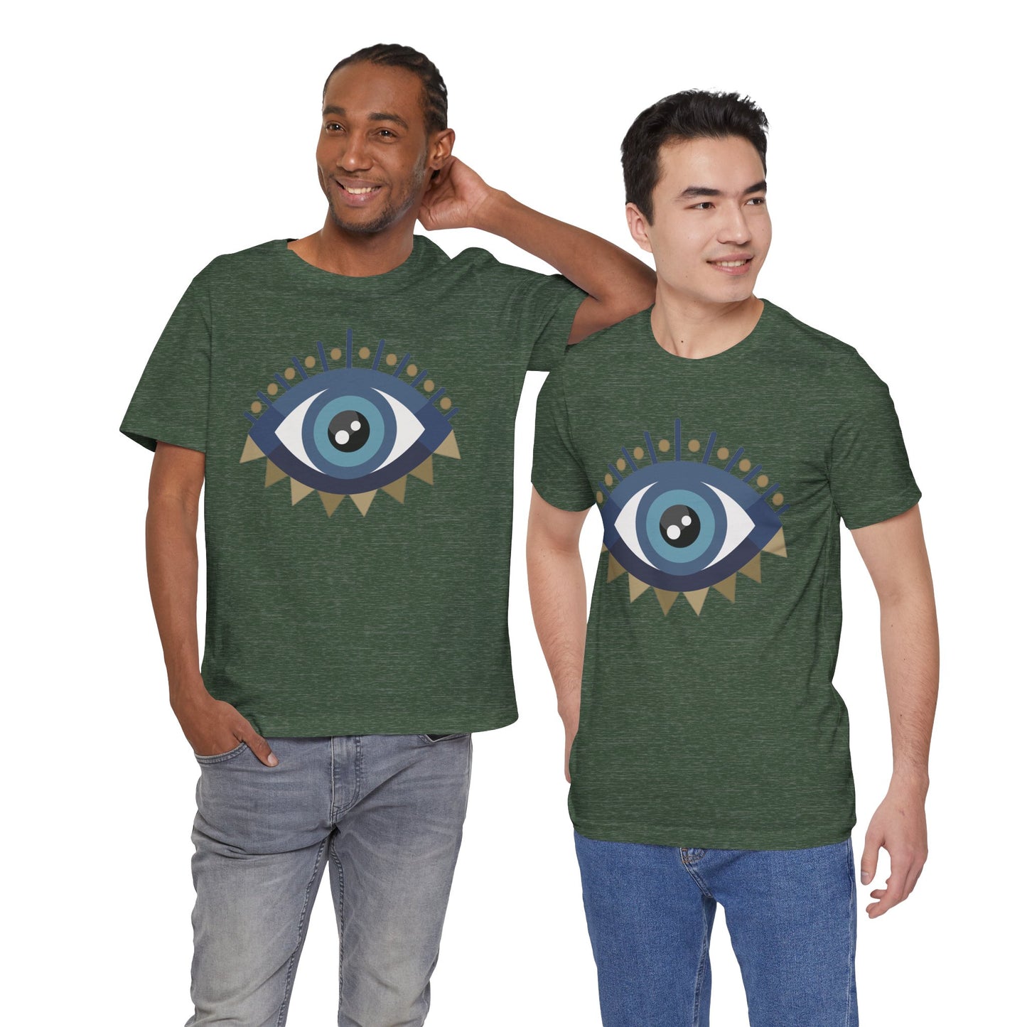Pita Girl® Evil Eye Protection Unisex Jersey Tee - Casual Comfort for Food Lovers