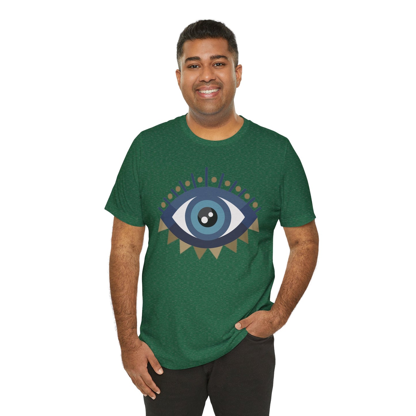 Pita Girl® Evil Eye Protection Unisex Jersey Tee - Casual Comfort for Food Lovers