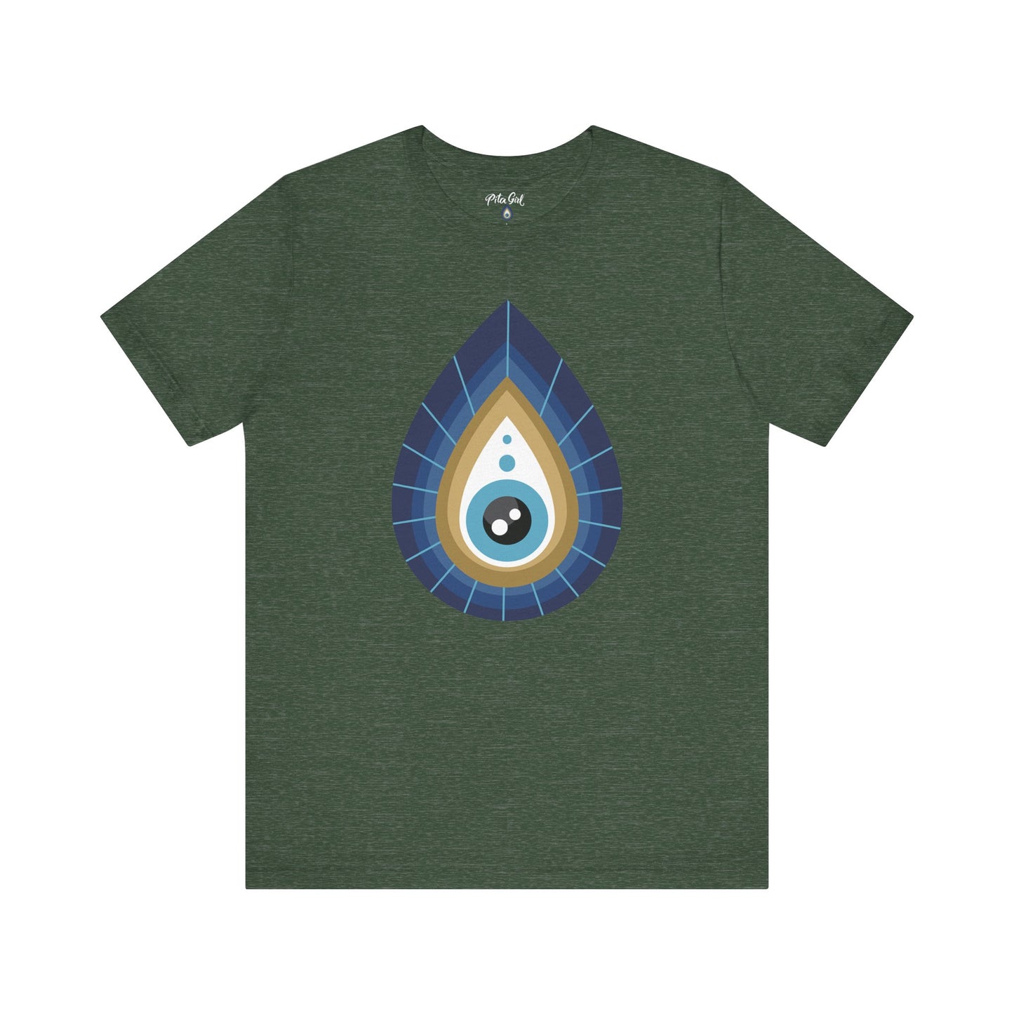 Pita Girl® Evil Eye Tee Protection Unisex Jersey Tee - Casual Comfort for Food Lovers