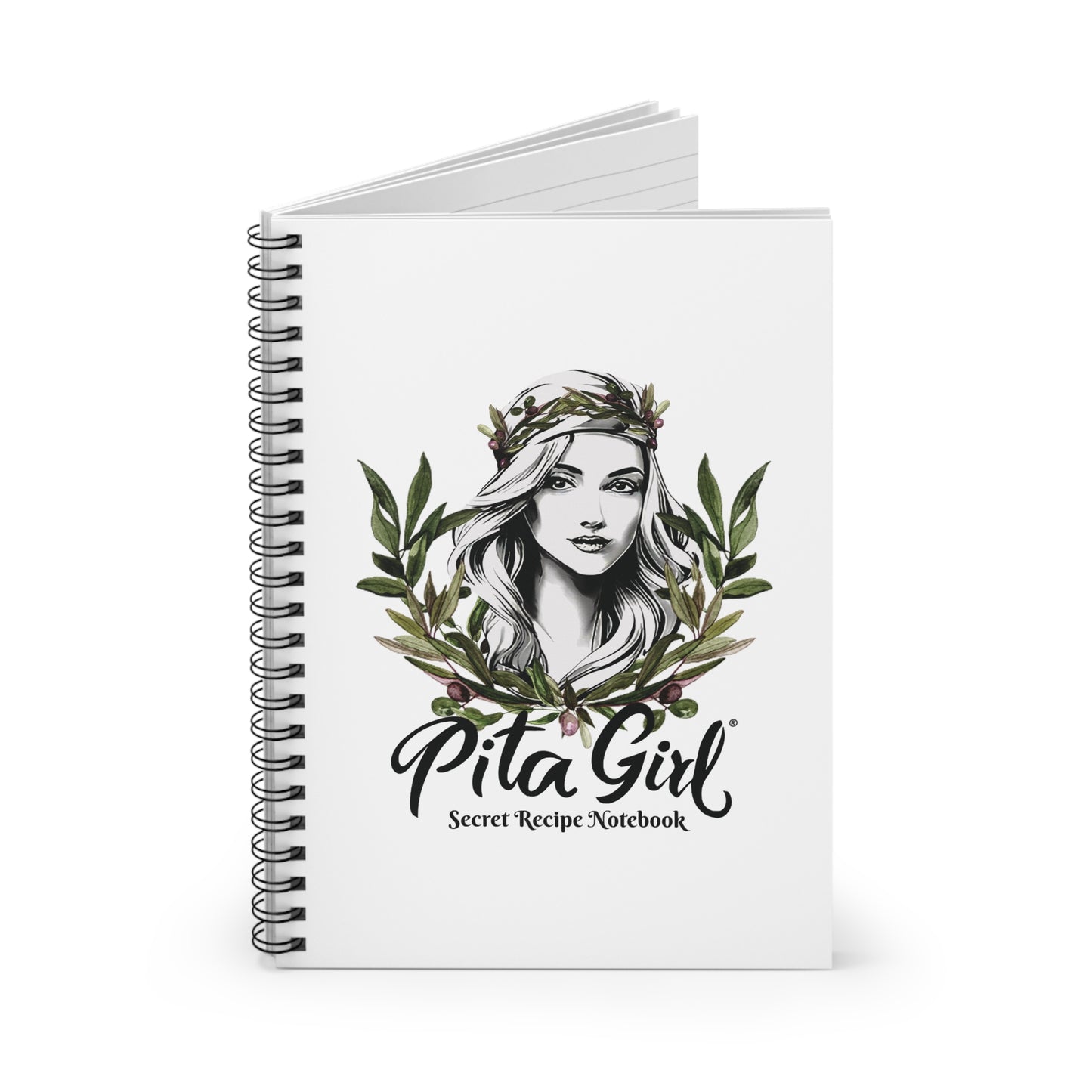 Pita Girl® Secret Recipe Spiral Notebook - Perfect for Food Lovers and Cooking Enthusiasts
