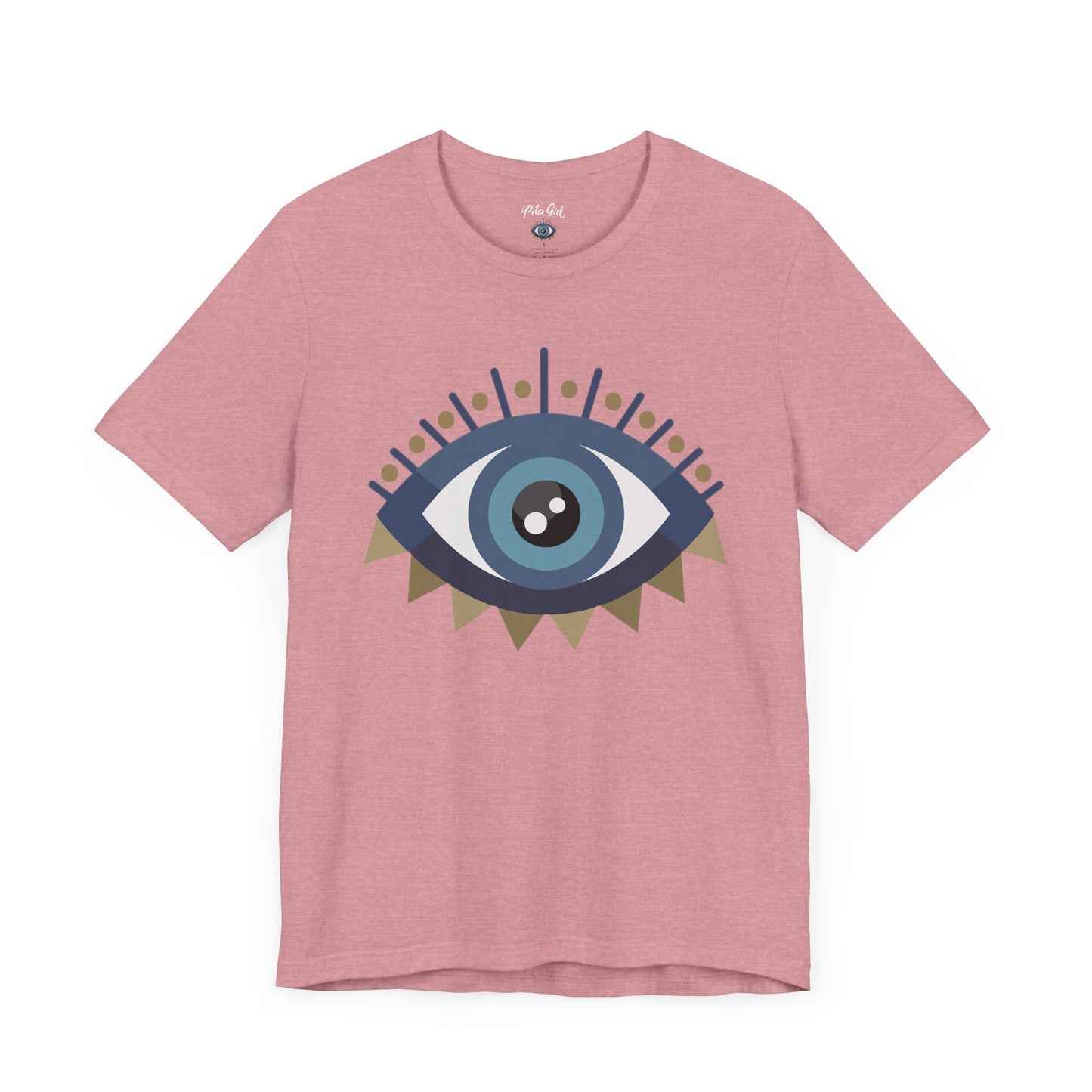 Pita Girl® Evil Eye Protection Unisex Jersey Tee - Casual Comfort for Food Lovers