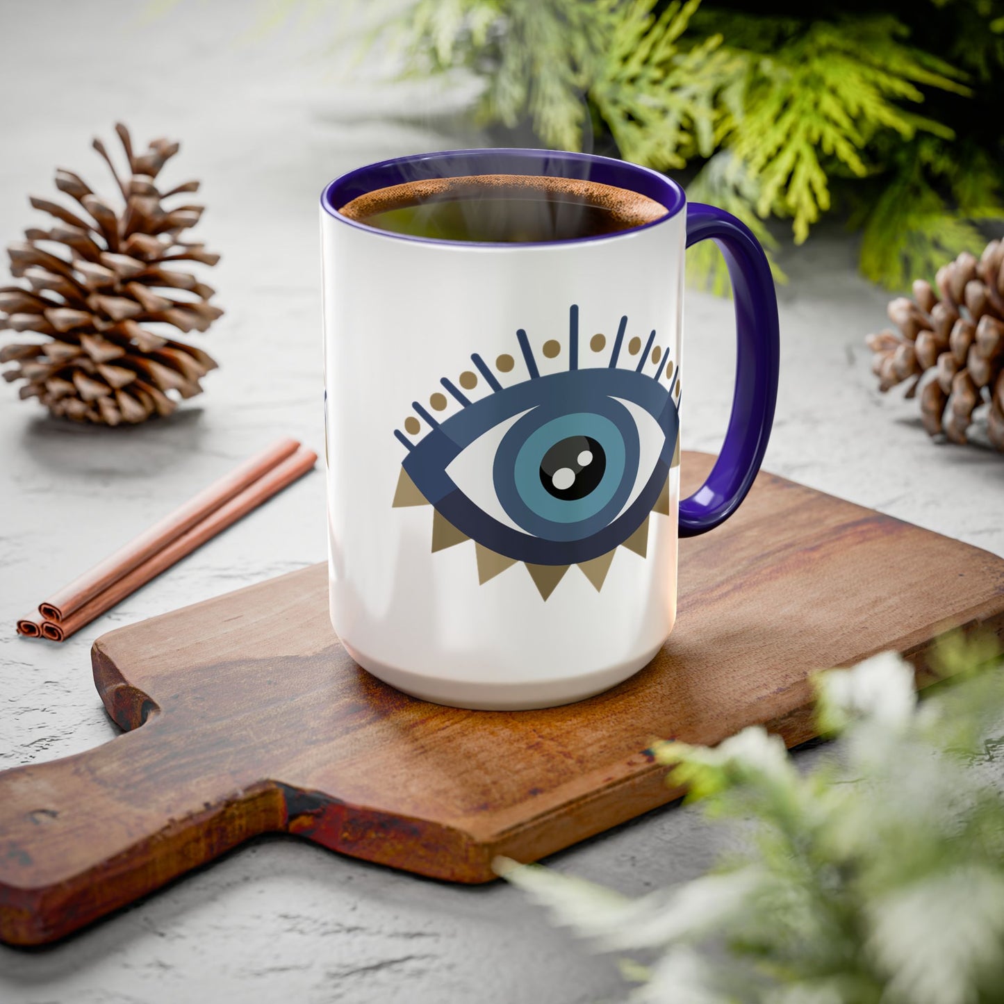 Pita Girl® Evil Eye Protection Mug - 15oz Beautiful Design