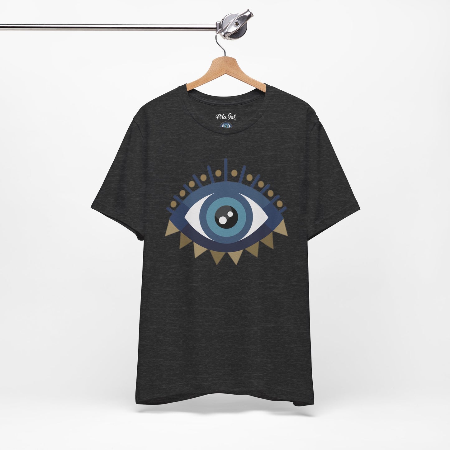 Pita Girl® Evil Eye Protection Unisex Jersey Tee - Casual Comfort for Food Lovers