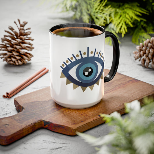 Pita Girl® Evil Eye Protection Mug - 15oz Beautiful Design