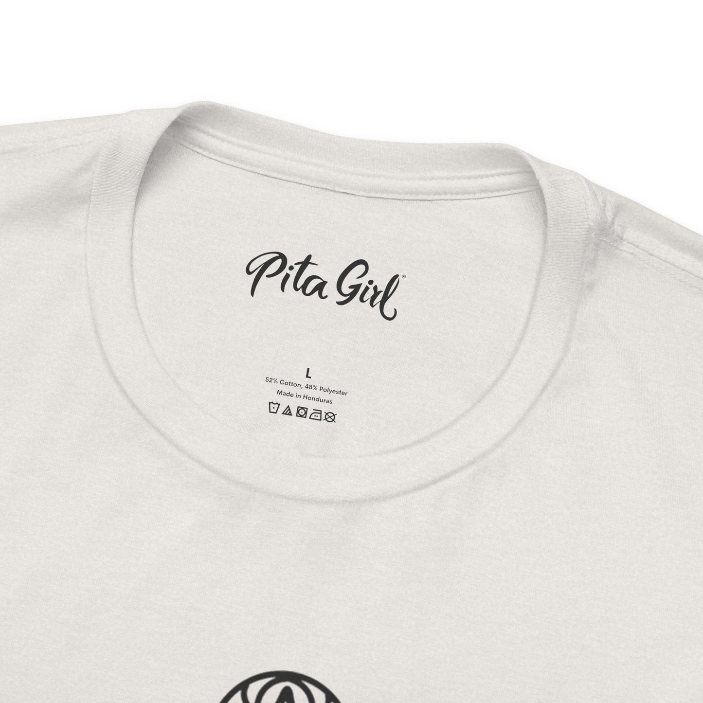 Pita Girl® Hamsa Palm Hand  Unisex Jersey Tee - Casual Comfort for Food Lovers