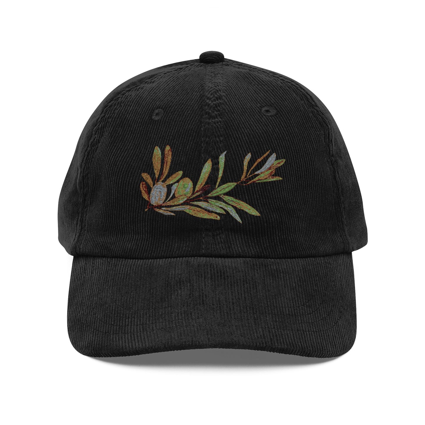 Vintage Olive Branch Design - Embroidered - Stylish & Comfortable Hat for Nature Lovers