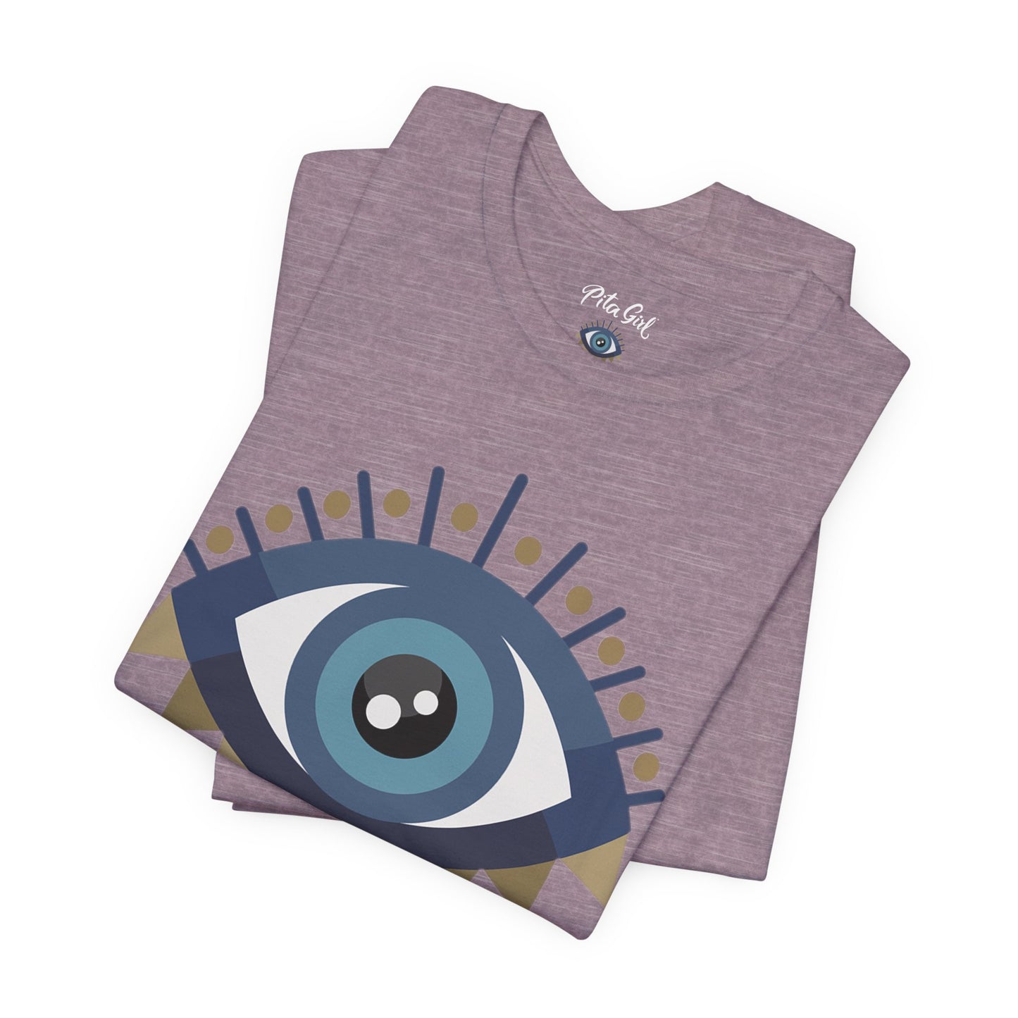 Pita Girl® Evil Eye Protection Unisex Jersey Tee - Casual Comfort for Food Lovers