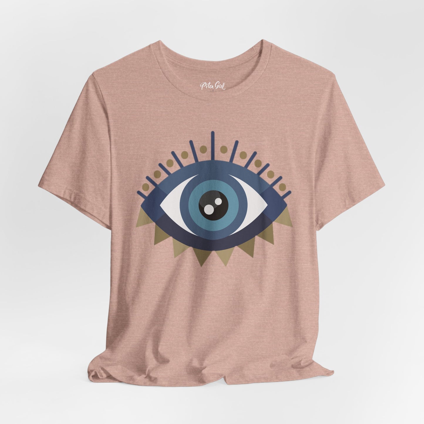 Pita Girl® Evil Eye Protection Unisex Jersey Tee - Casual Comfort for Food Lovers
